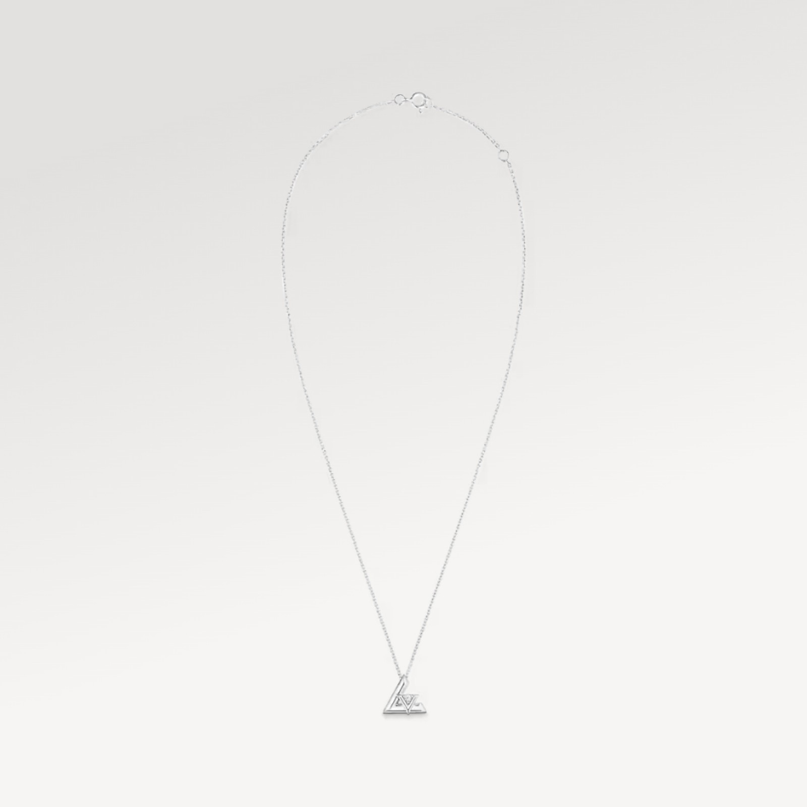 LV Volt One Small Pendant, White Gold And Diamond