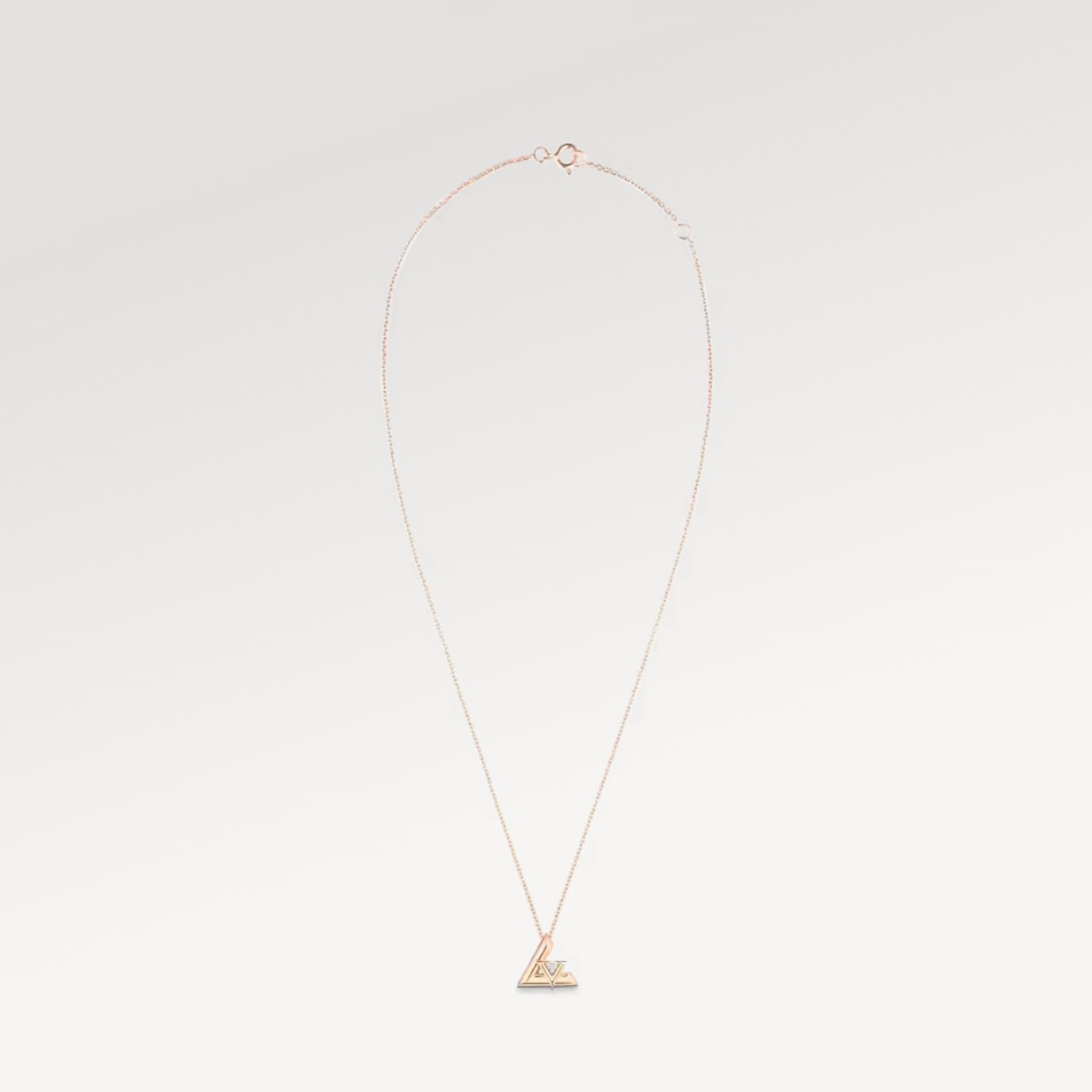 LV Volt One Small Pendant, Pink Gold And Diamond