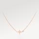 Idylle Blossom pendant, pink gold and diamond