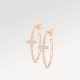 Idylle Blossom Hoops, Pink Gold And Diamonds