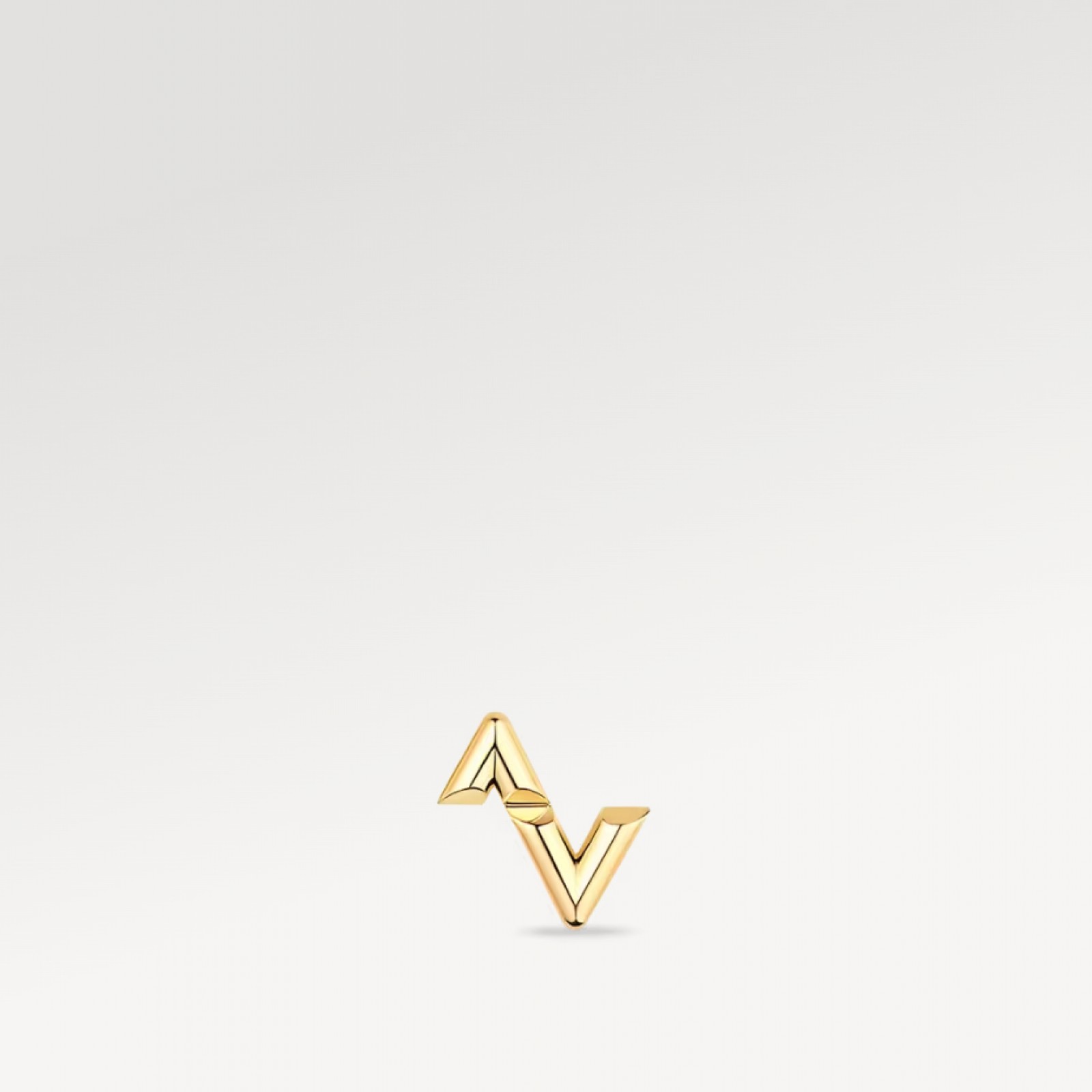 LV Volt Upside Down Stud, Yellow Gold - Per Unit