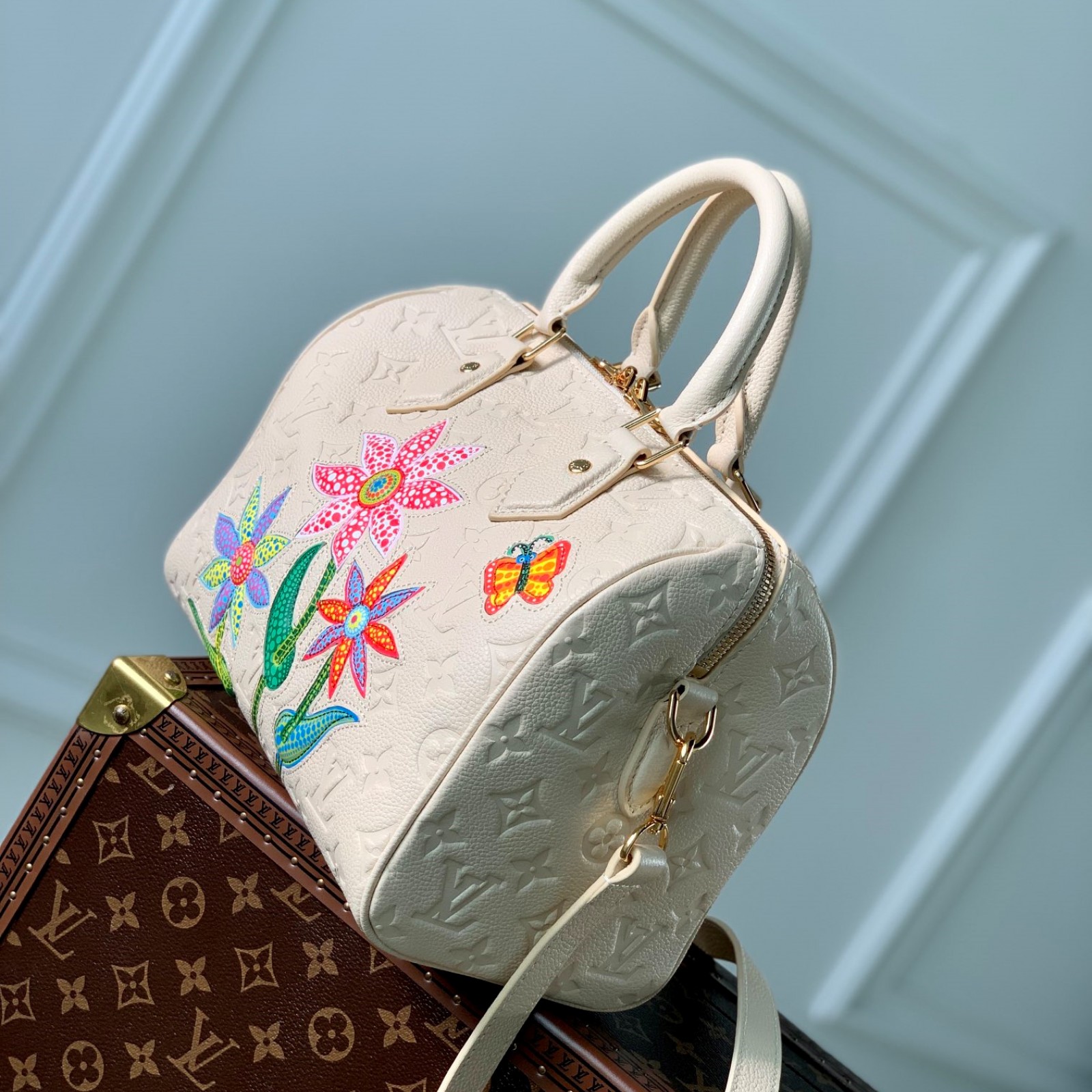 LV x YK Speedy Bandoulière 25