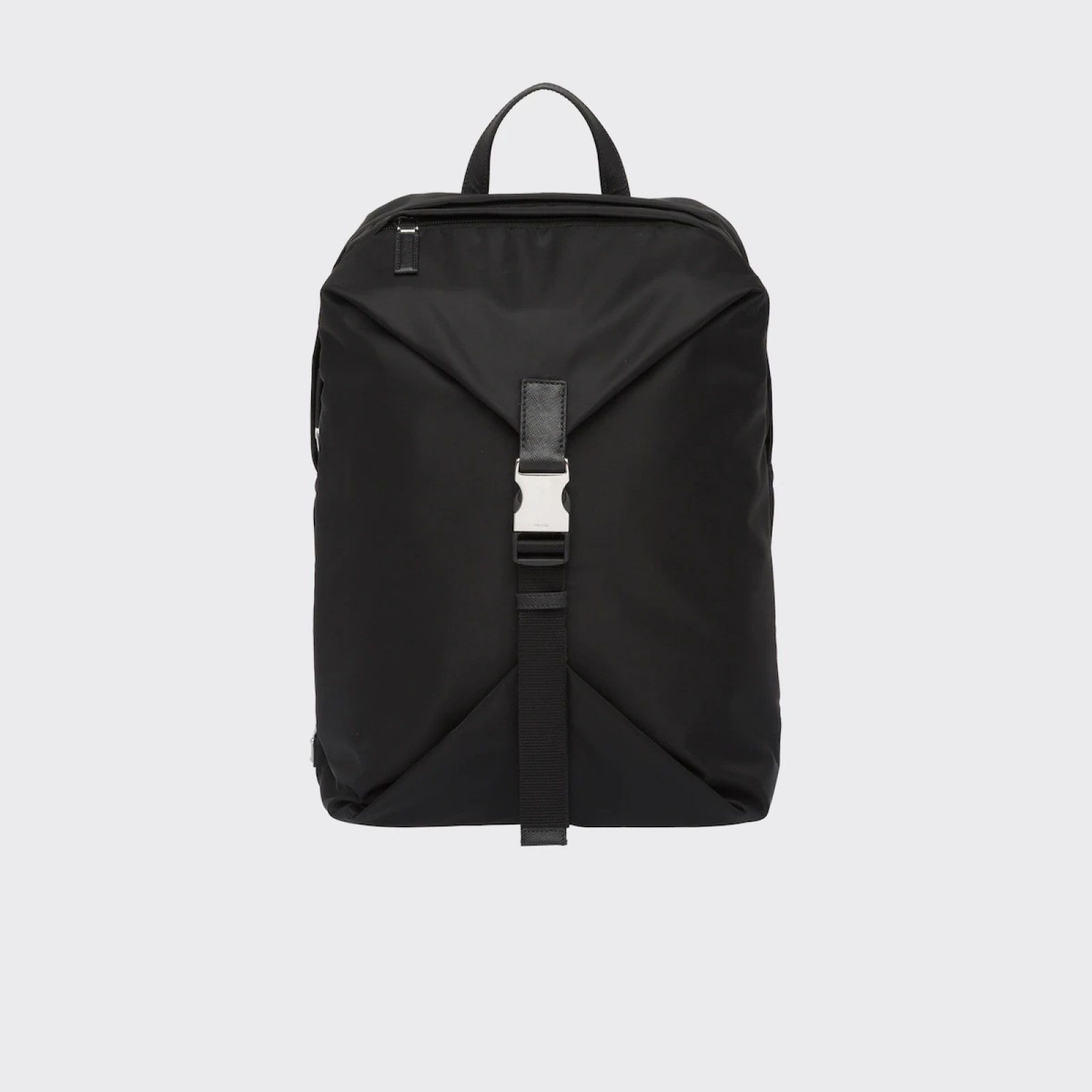 Re-Nylon and Saffiano leather backpack