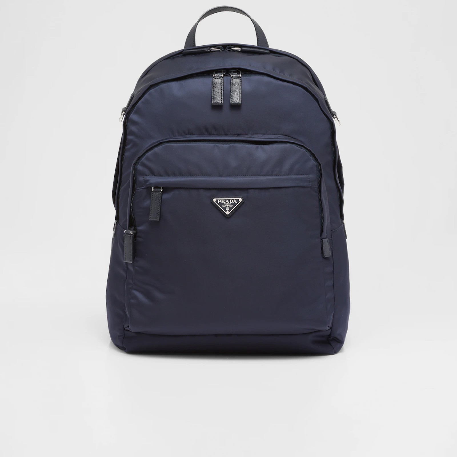 Re-Nylon and Saffiano leather backpack