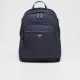 Re-Nylon and Saffiano leather backpack