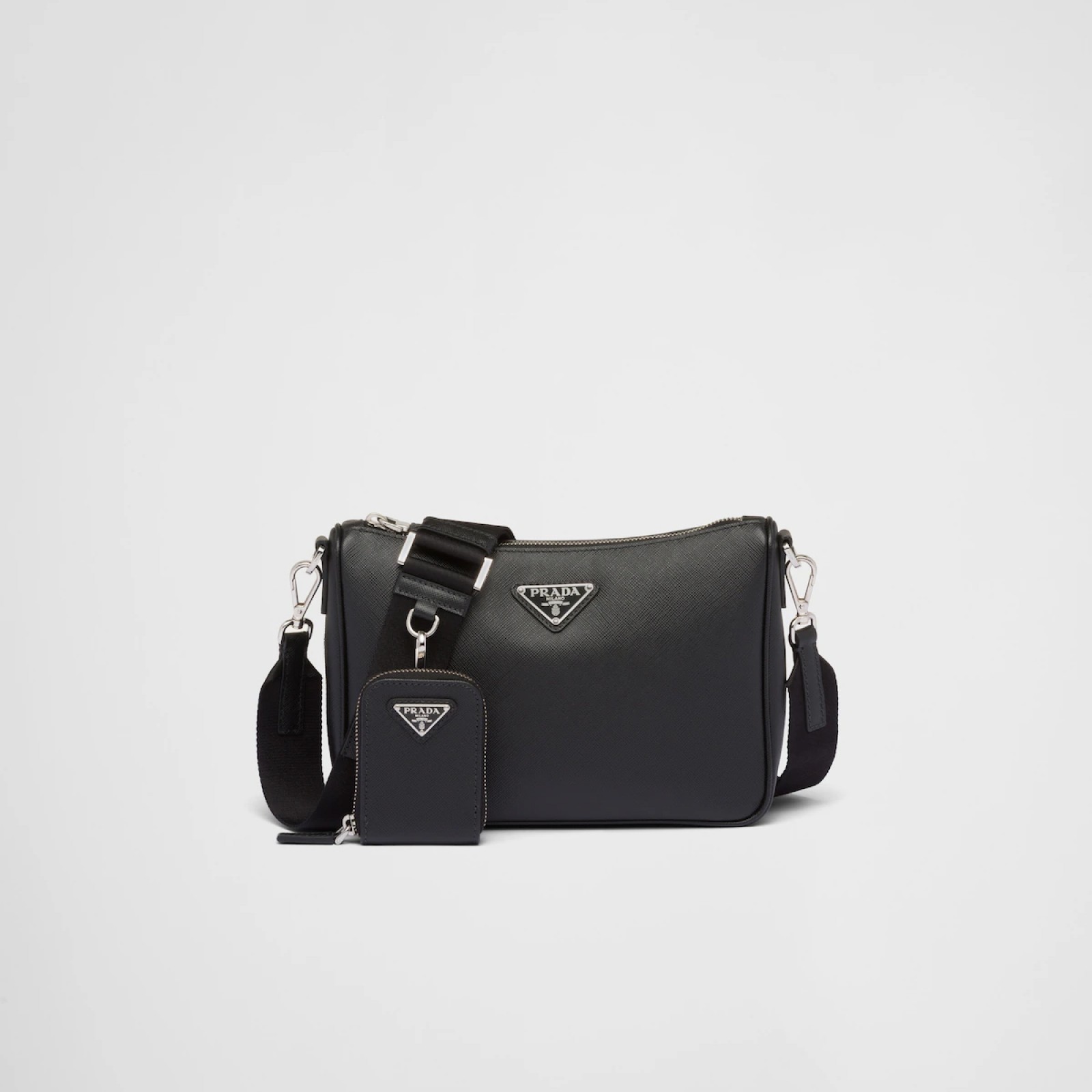 Saffiano-leather shoulder bag