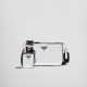 Brushed leather shoulder bag