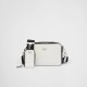 Prada Brique brushed leather bag with triangle motif