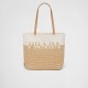 Raffia tote bag