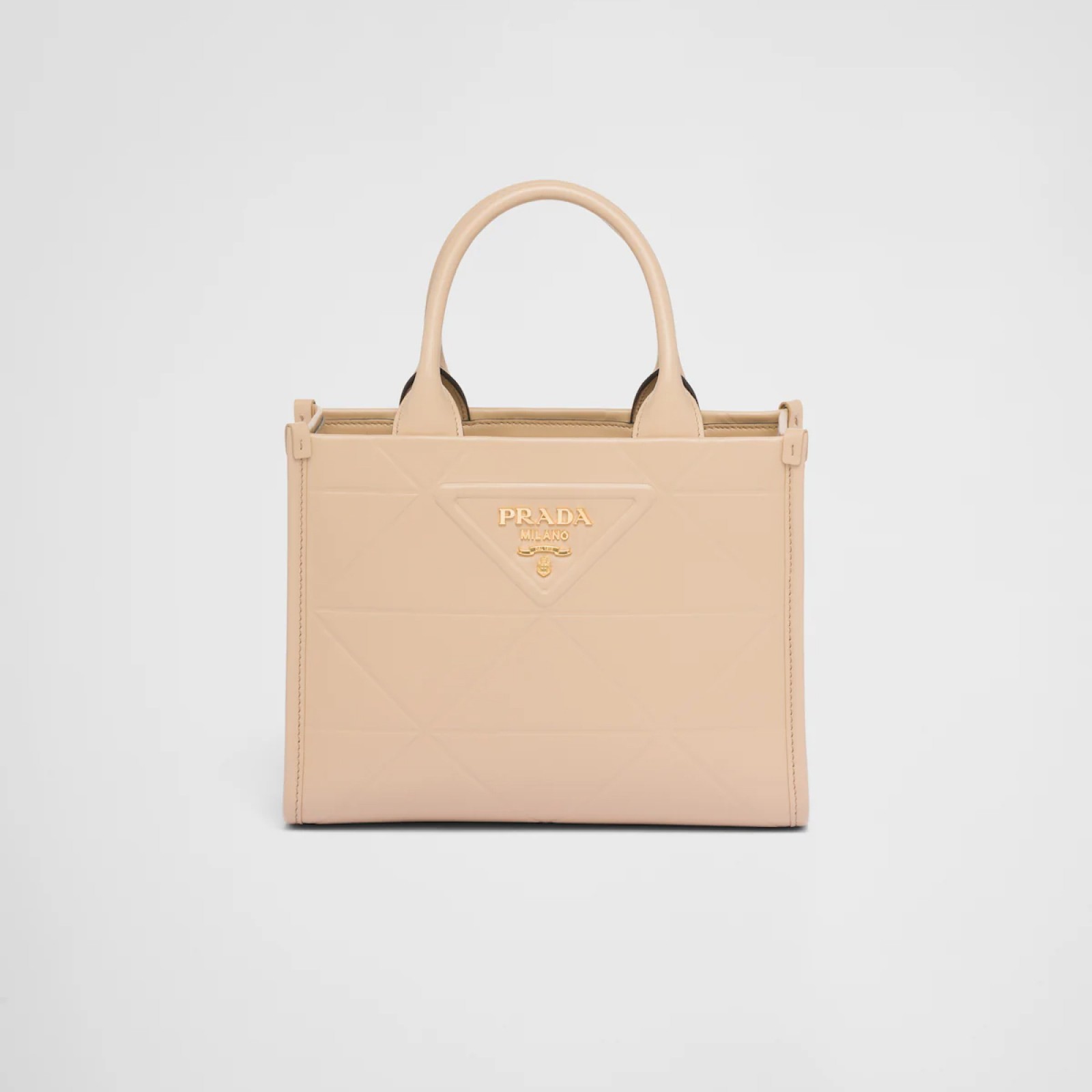 Small Prada Symbole leather bag with stitching