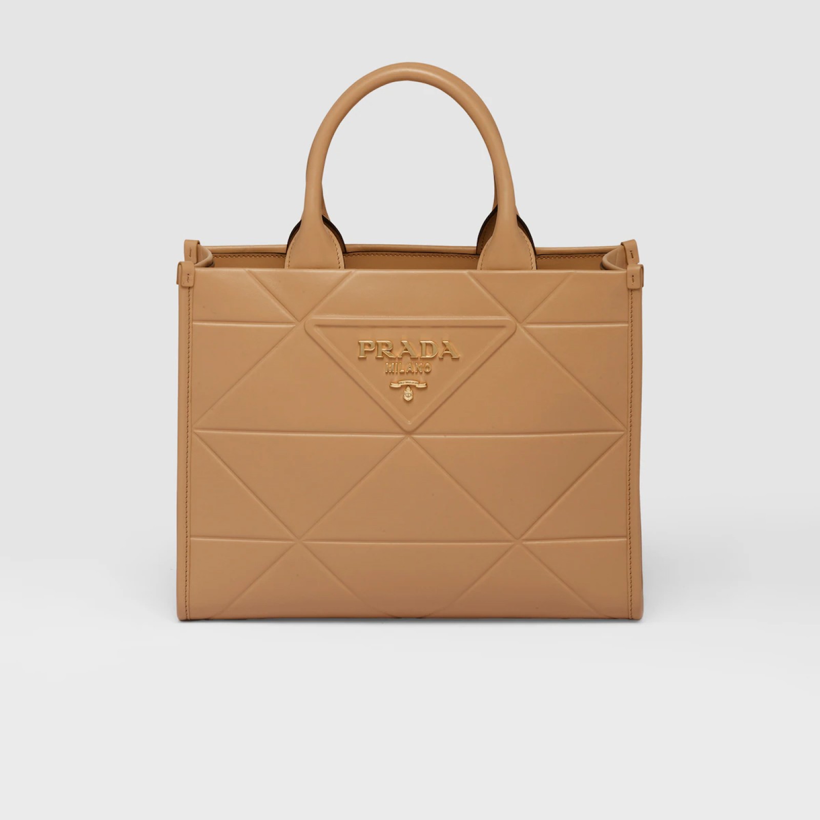 Small leather Prada Symbole bag with topstitching