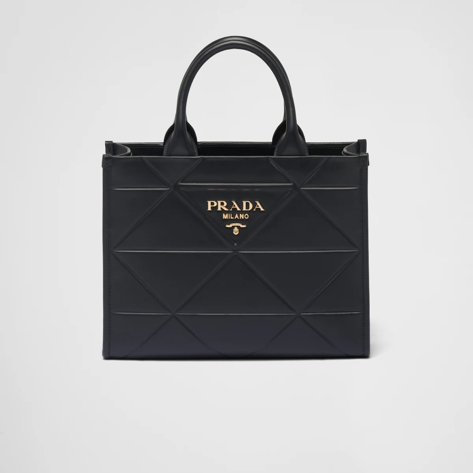 Small leather Prada Symbole bag with topstitching