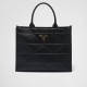 Large leather Prada Symbole bag with topstitching