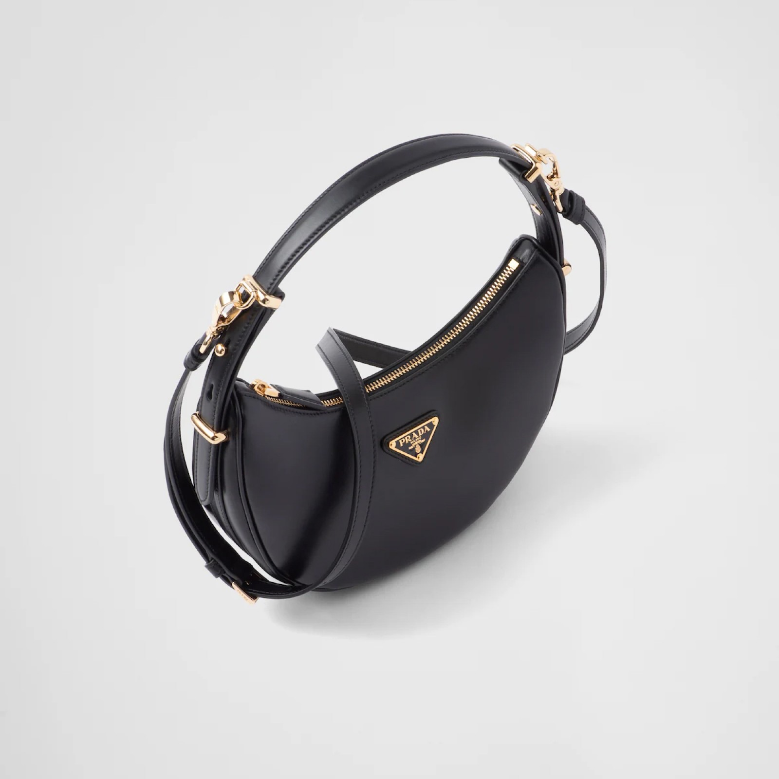 Prada Arqué leather shoulder bag