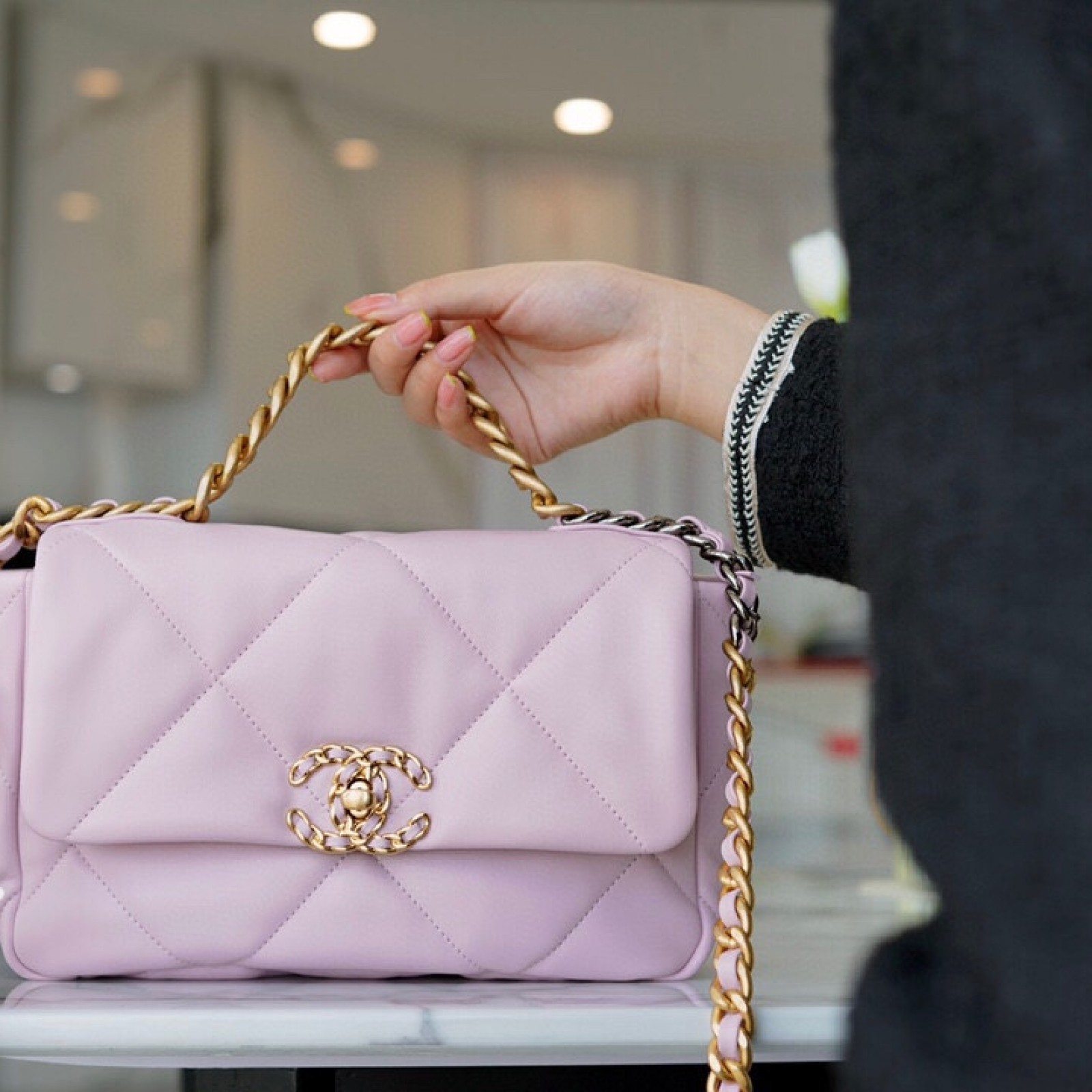 CHANEL SMALL 19 FLAP BAG