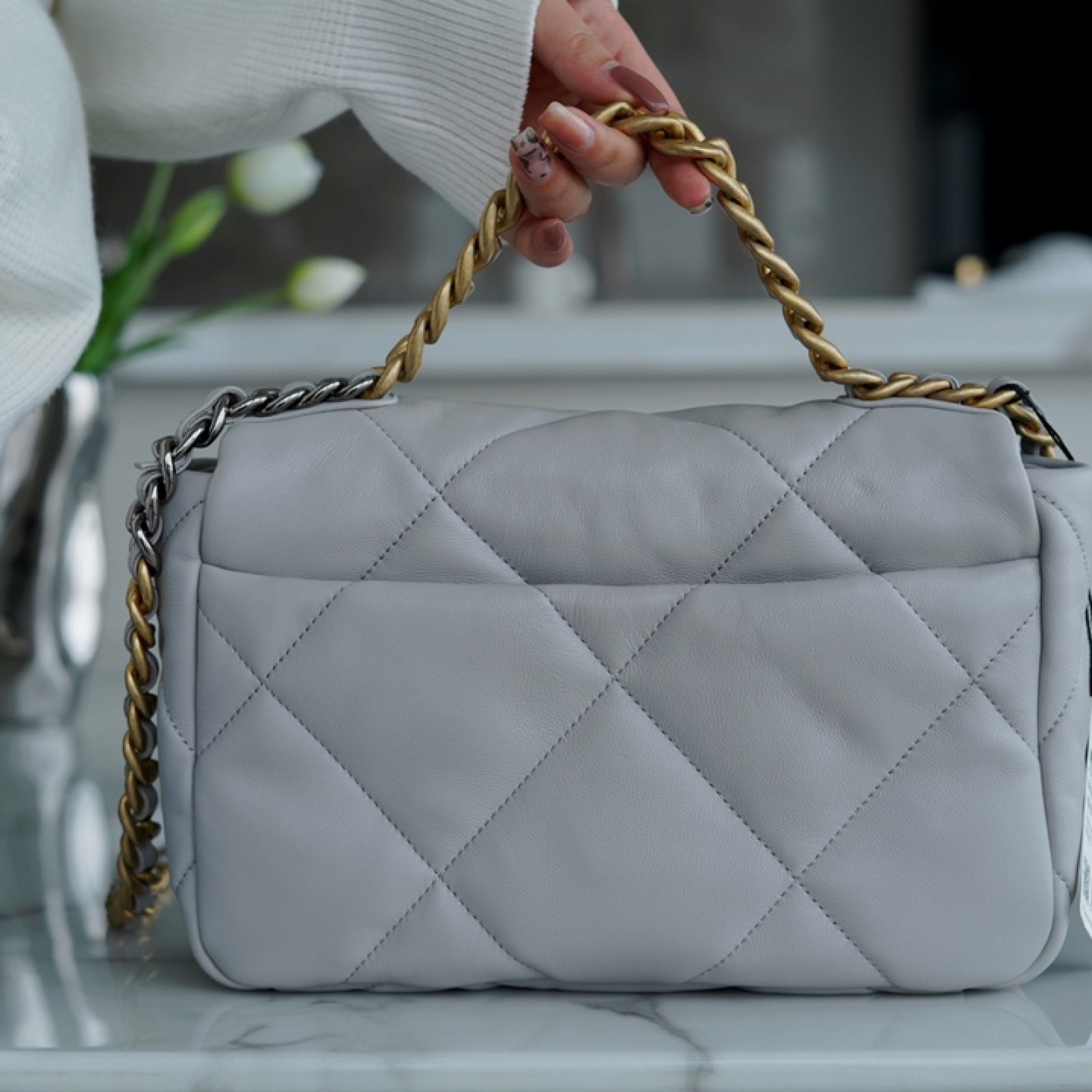 CHANEL SMALL 19 FLAP BAG