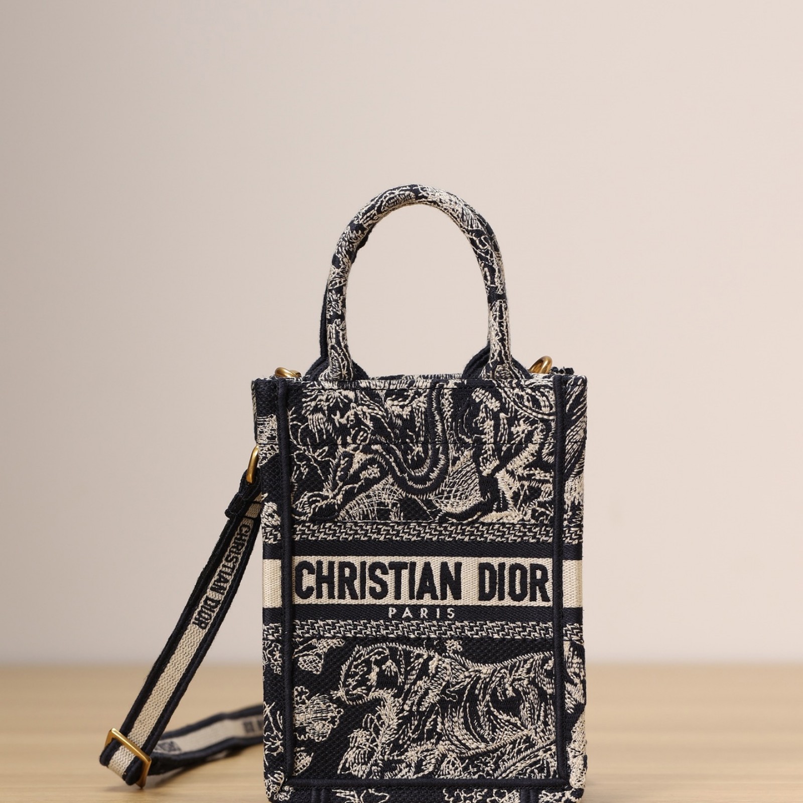 MINI DIOR BOOK TOTE PHONE BAG