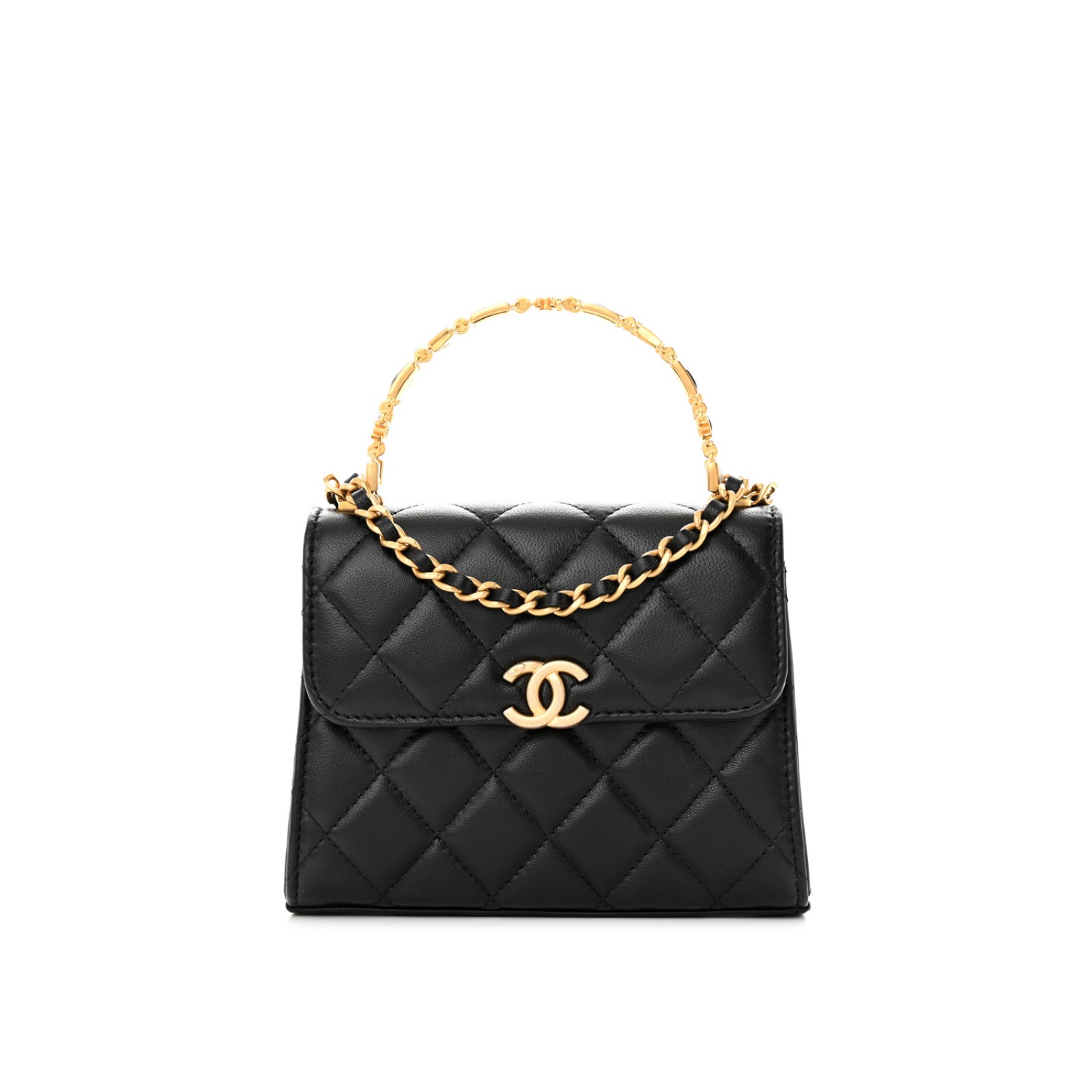 CHANEL TOP HANDLE FLAP BAG