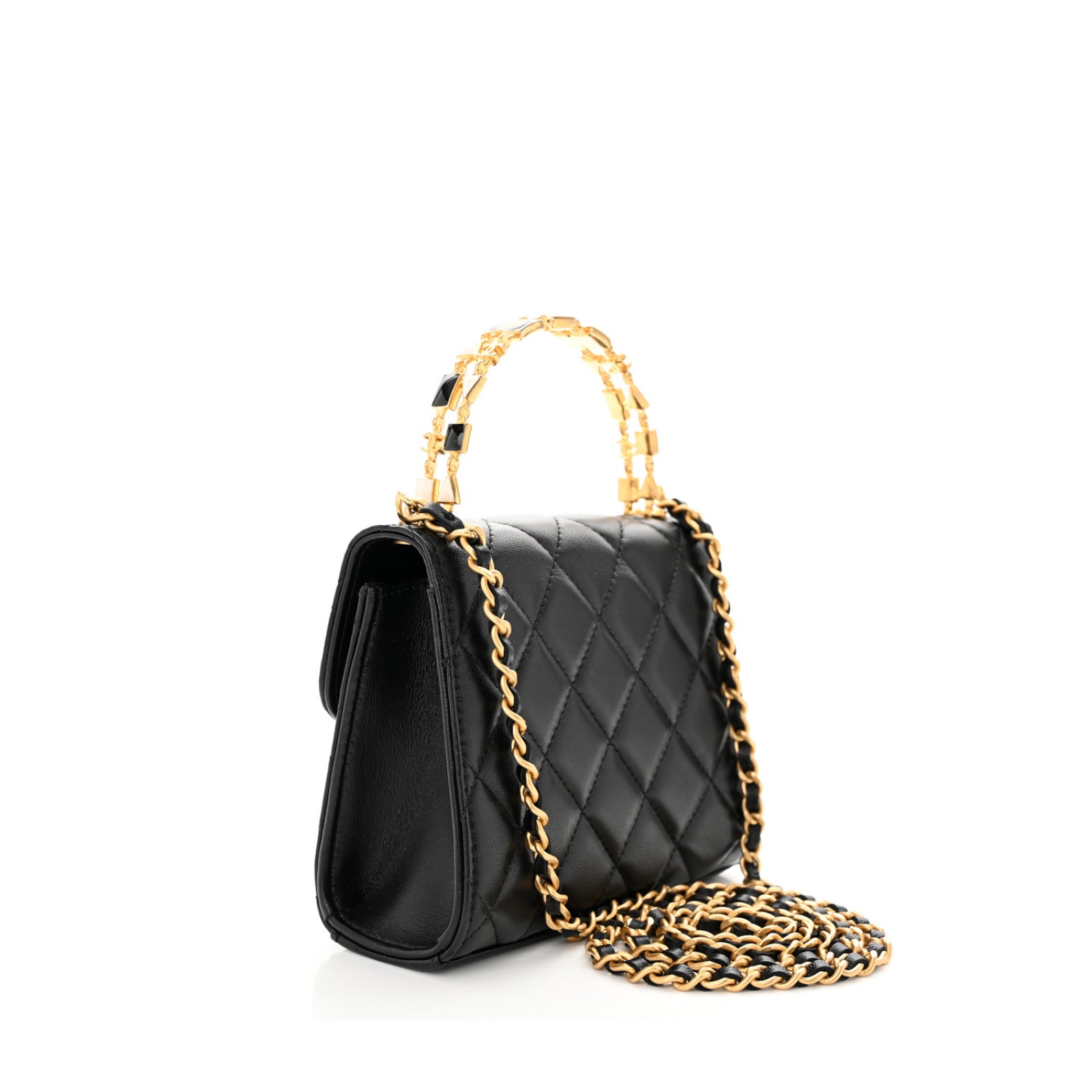 CHANEL TOP HANDLE FLAP BAG