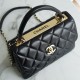 CHANEL SMALL  HANDLE FLAP BAG