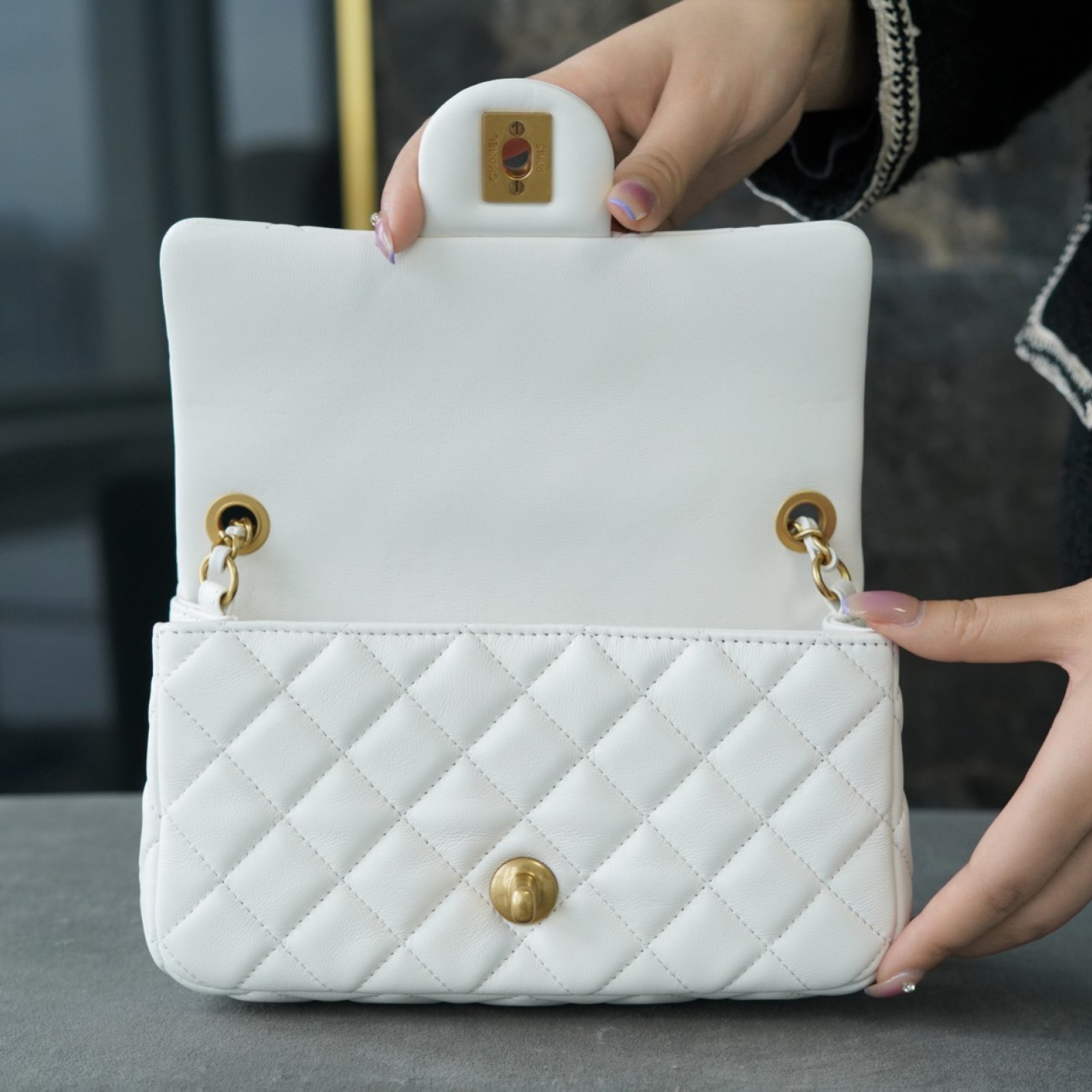 CHANEL PEARL CRUSH MINI FLAP BAG