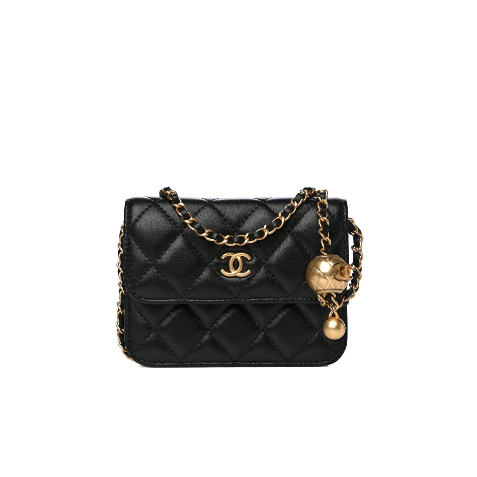 CHANEL PEARL CRUSH CLUTCH WITH CHAIN BAG