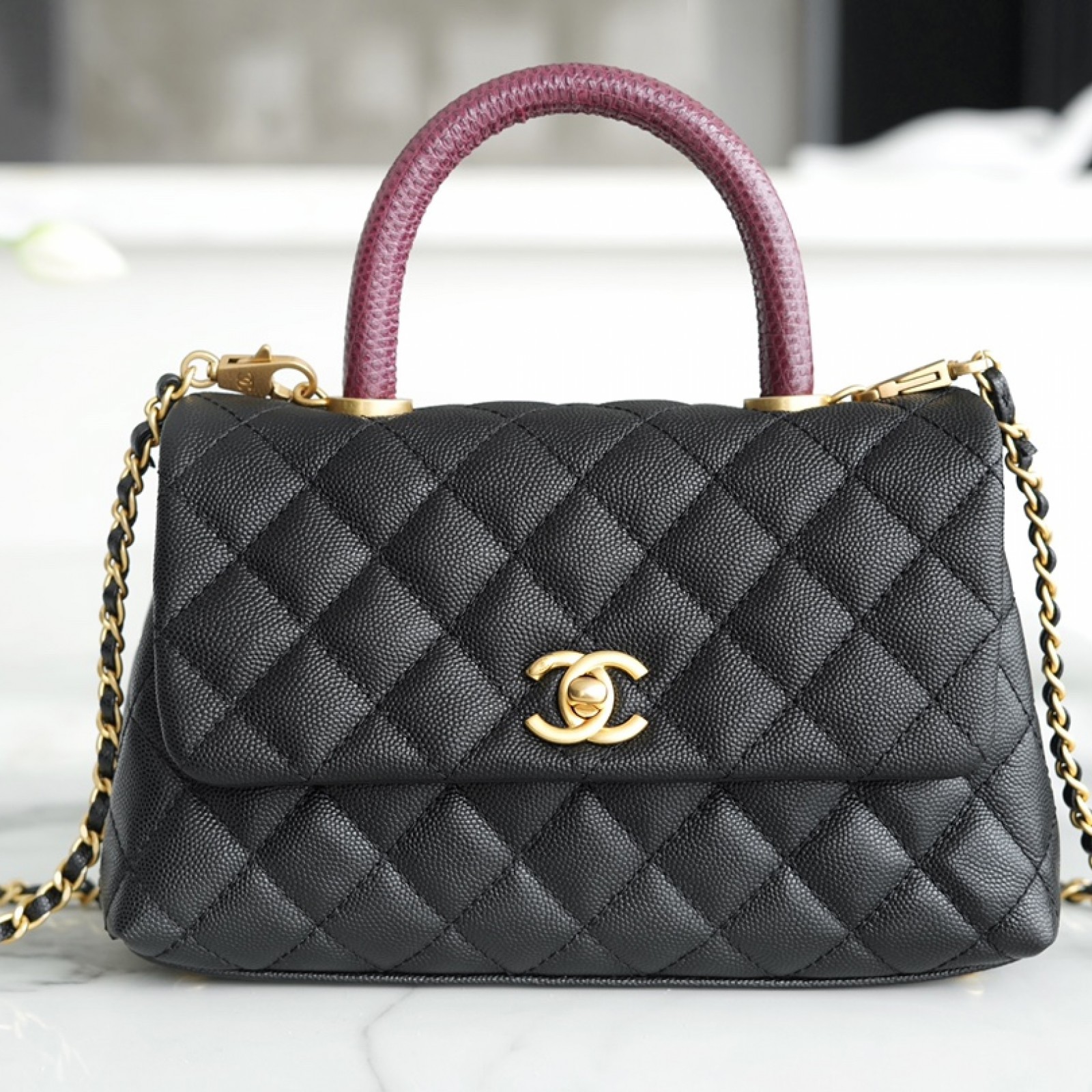 CHANEL SMALL COCO HANDLE FLAP BAG