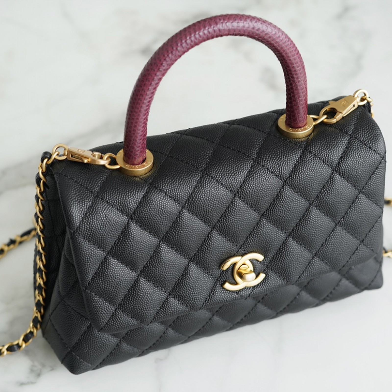 CHANEL SMALL COCO HANDLE FLAP BAG
