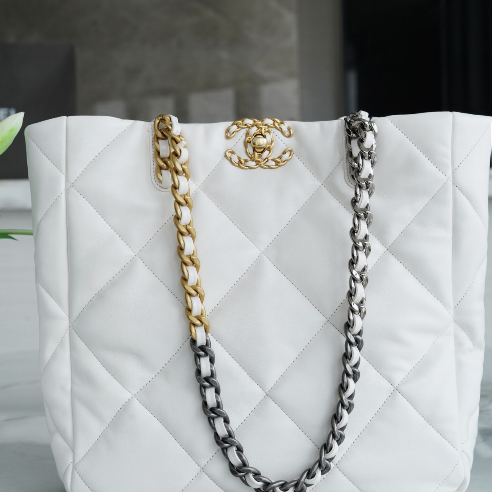 CHANEL 19 EAST WEST SHOPPING BAG