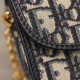 DIOR BOBBY EAST-WEST POUCH WITH CHAIN