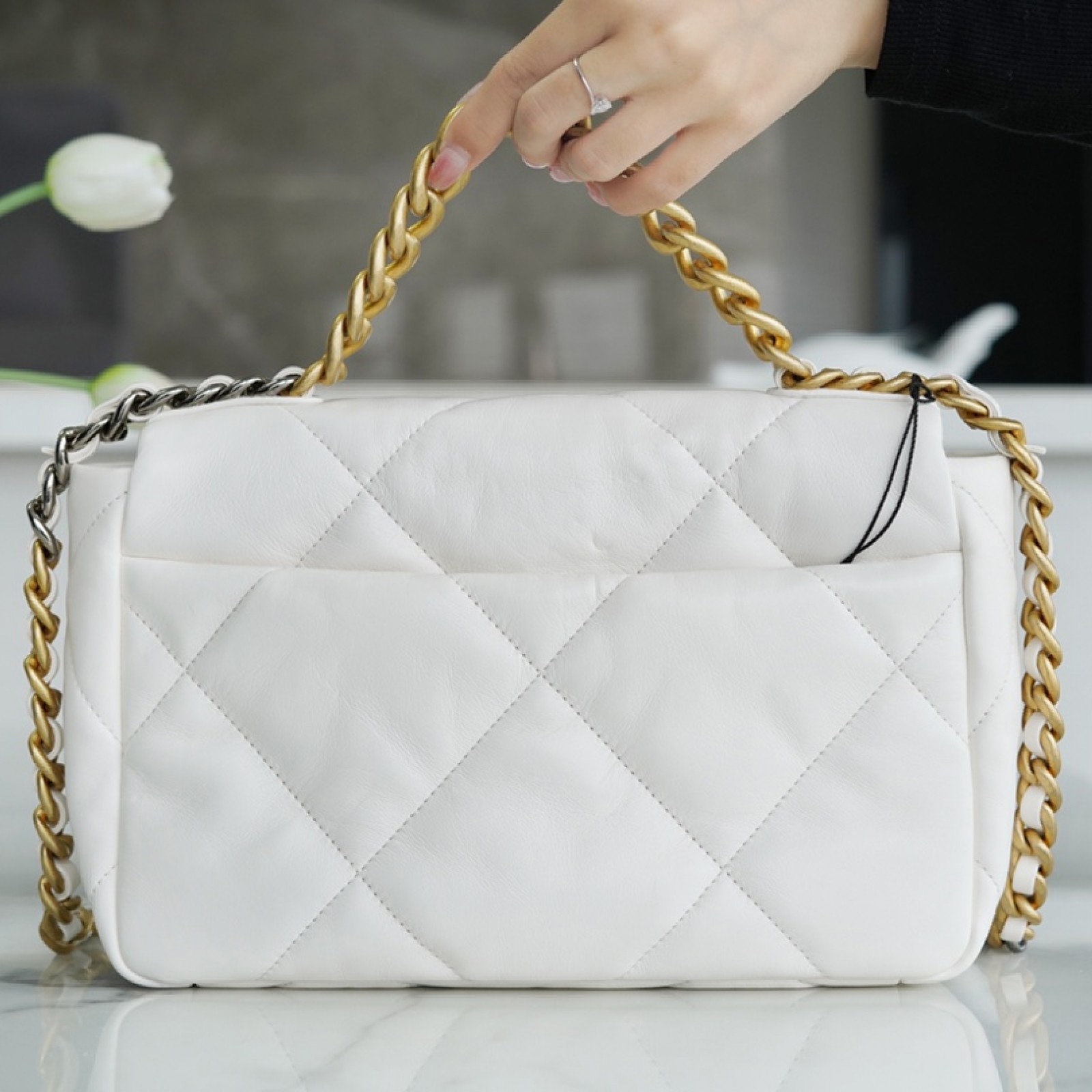 CHANEL SMALL 19 FLAP BAG 