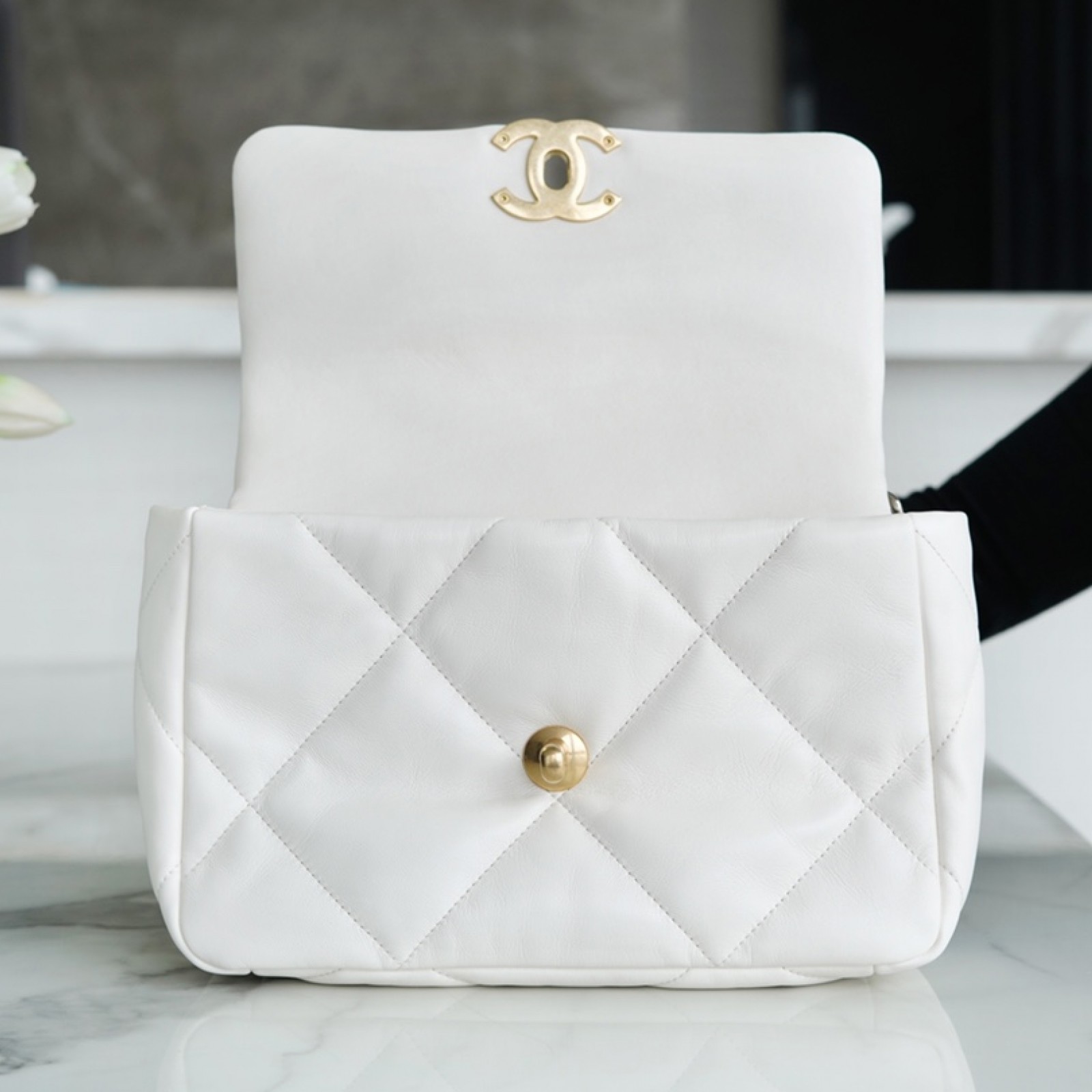 CHANEL SMALL 19 FLAP BAG 