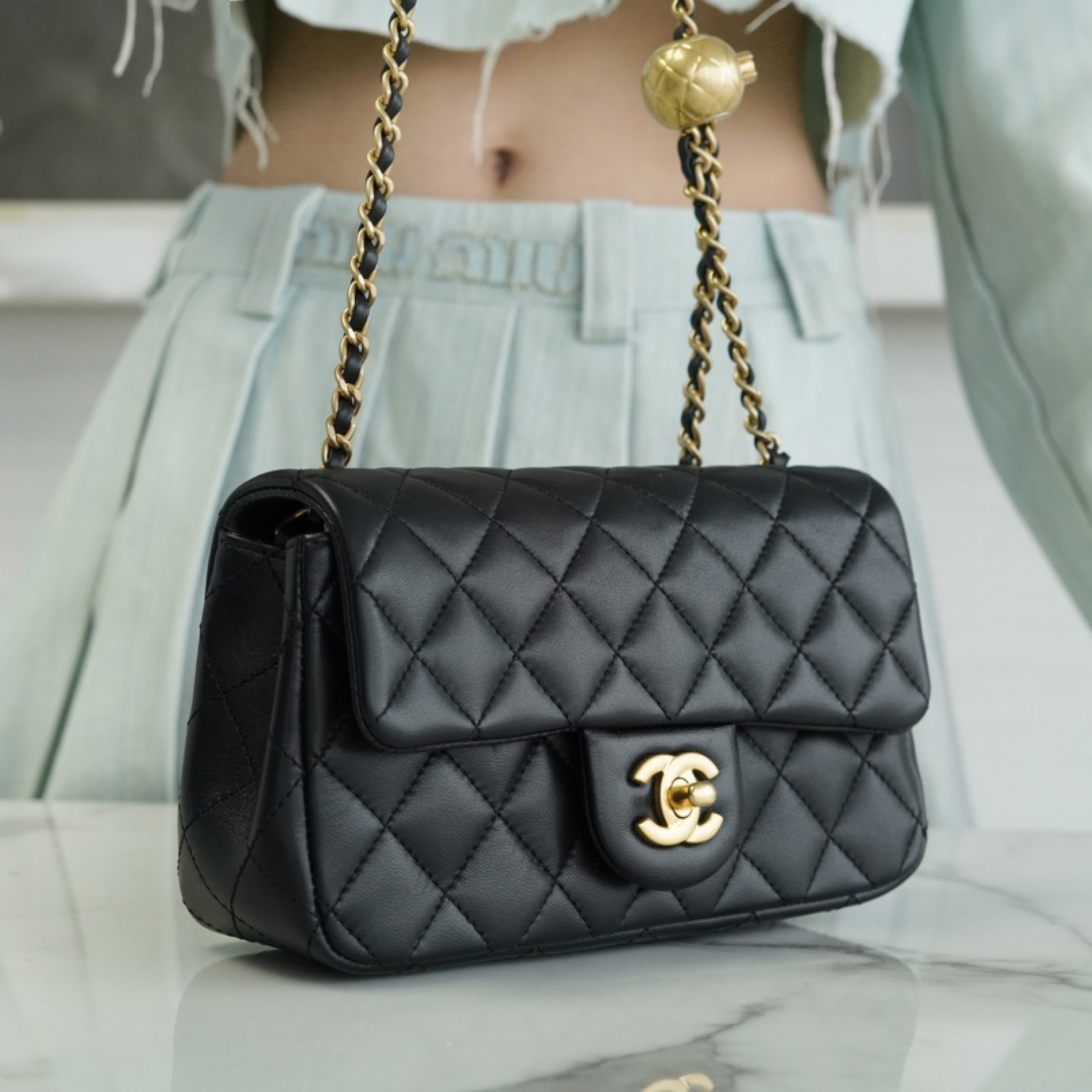 CHANEL PEARL CRUSH MINI FLAP BAG