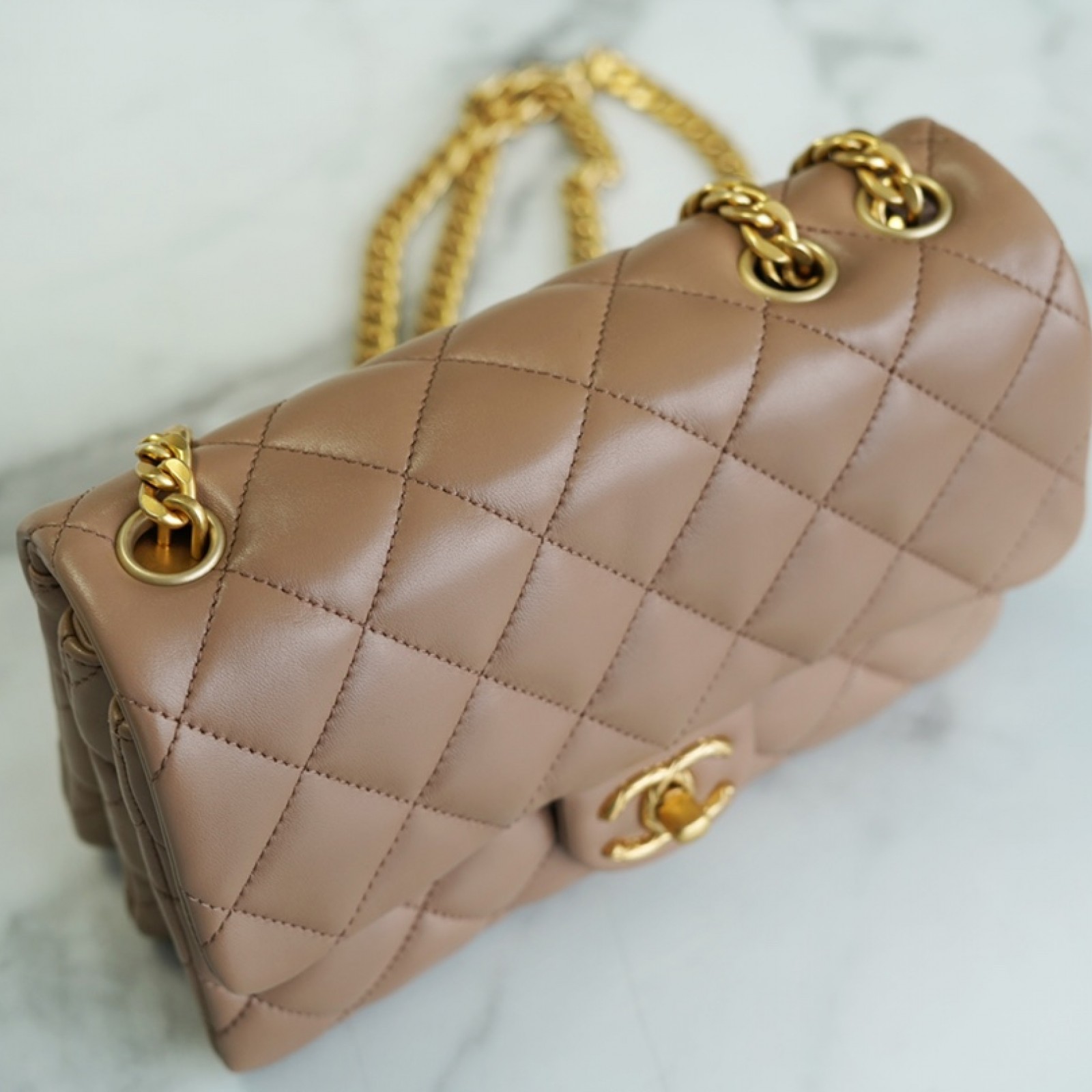 CHANEL MEDIUM PILLOW CRUSH FLAP BAG