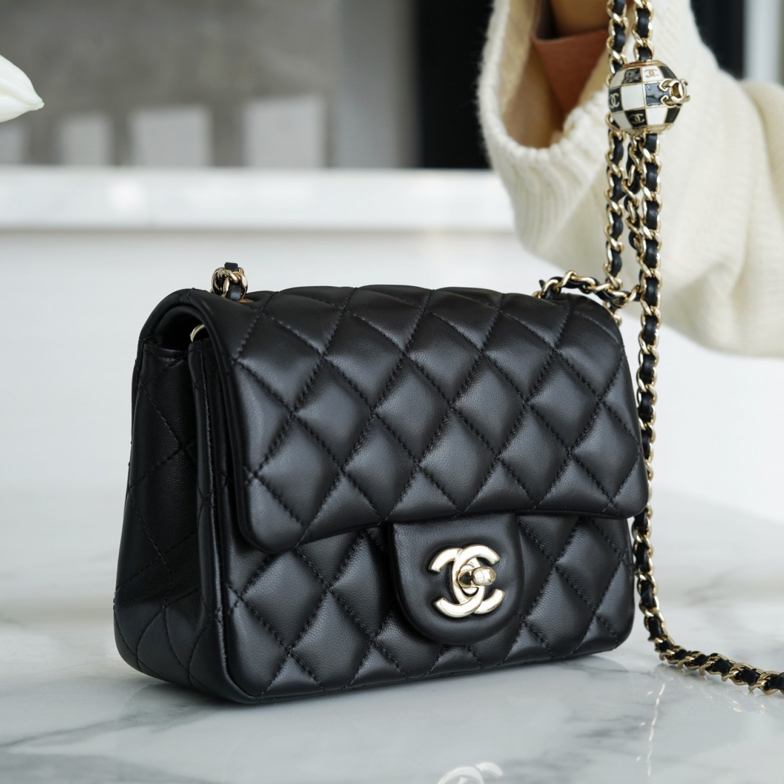 CHANEL PEARL CRUSH MINI FLAP BAG 