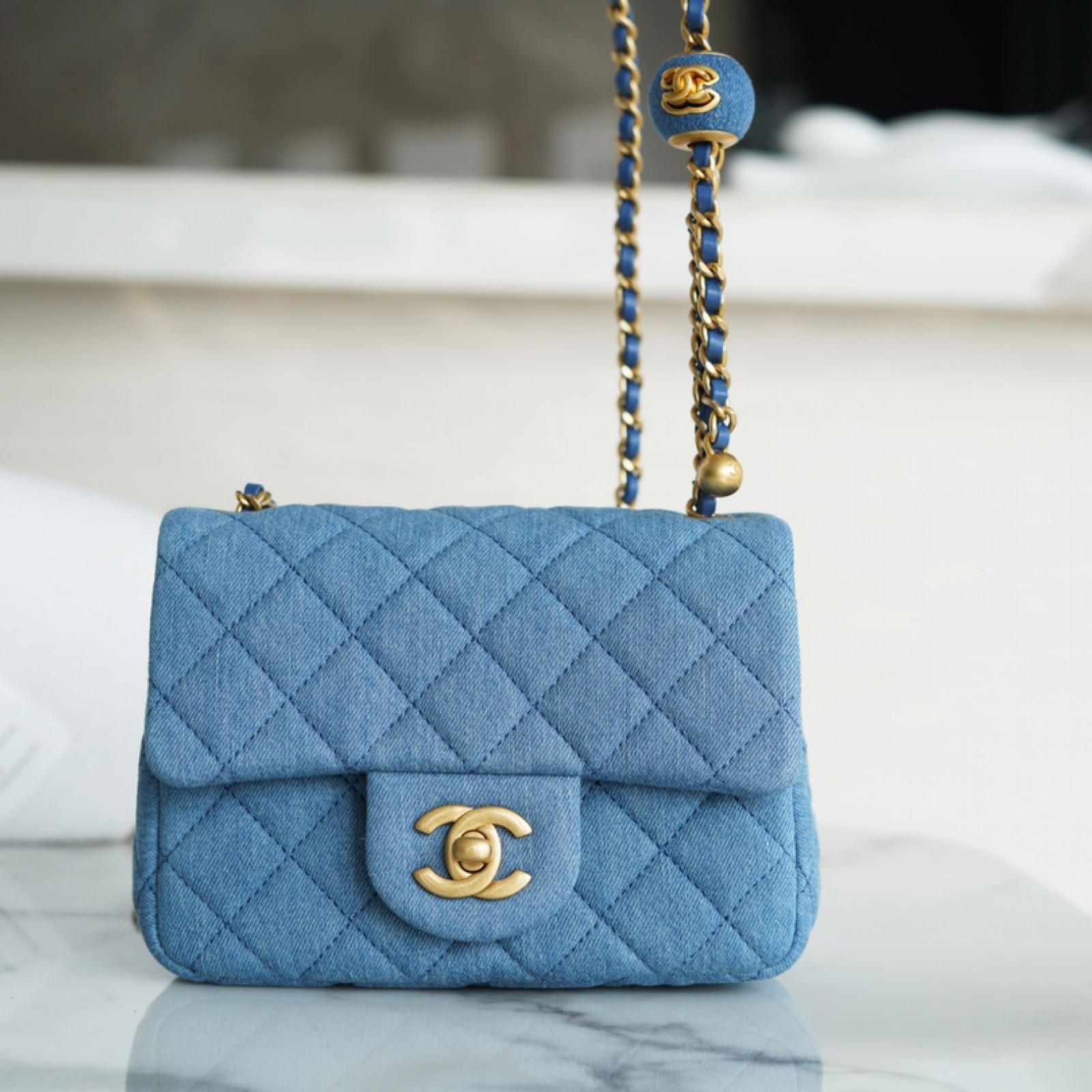 CHANEL PEARL CRUSH MINI FLAP BAG 