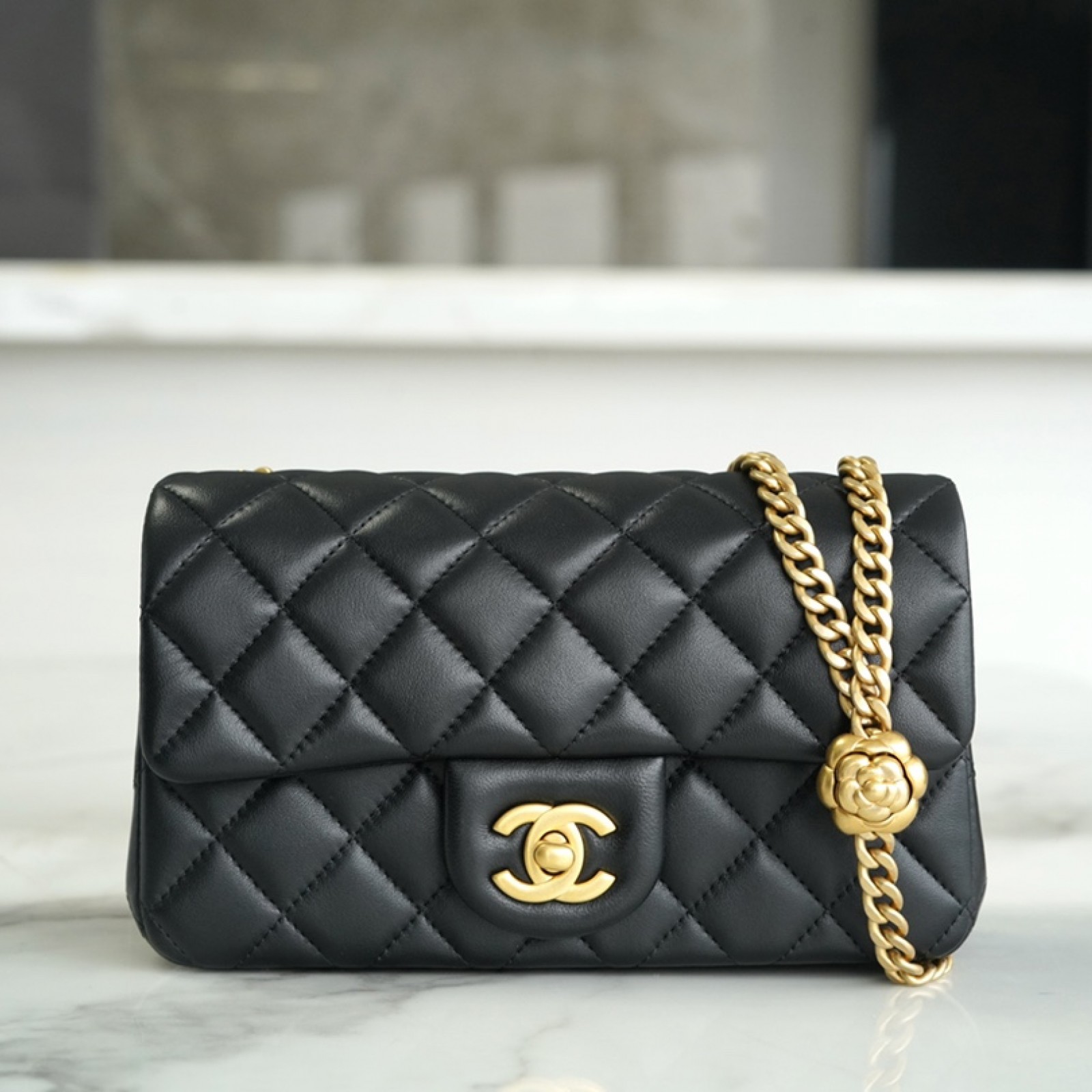 CHANEL CAMELLIA MINI FLAP BAG