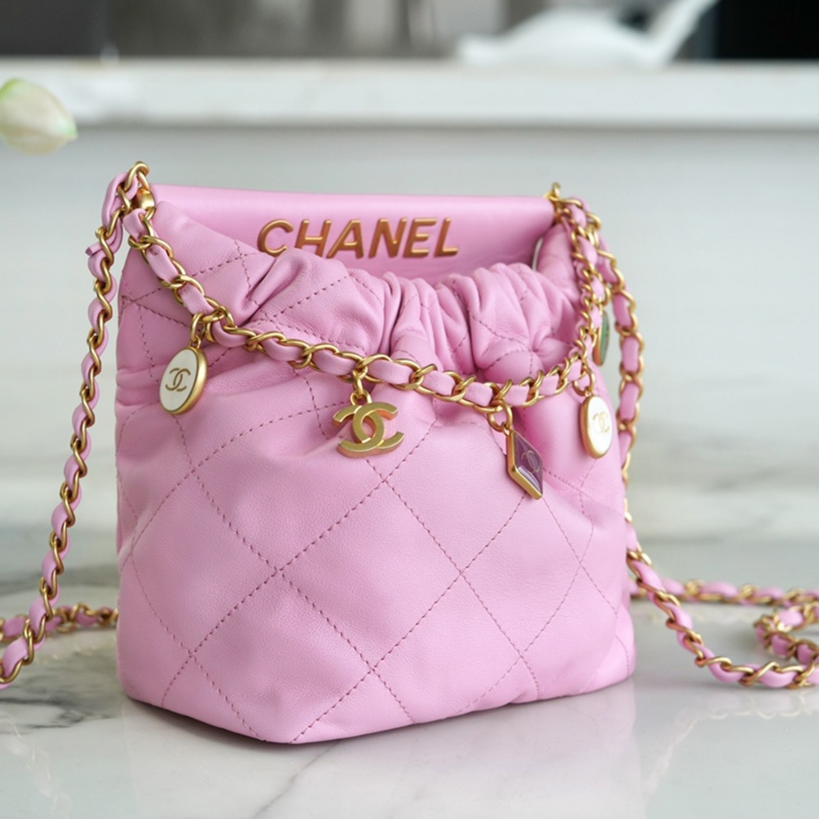 CHANEL MINI BUCKET BAG 