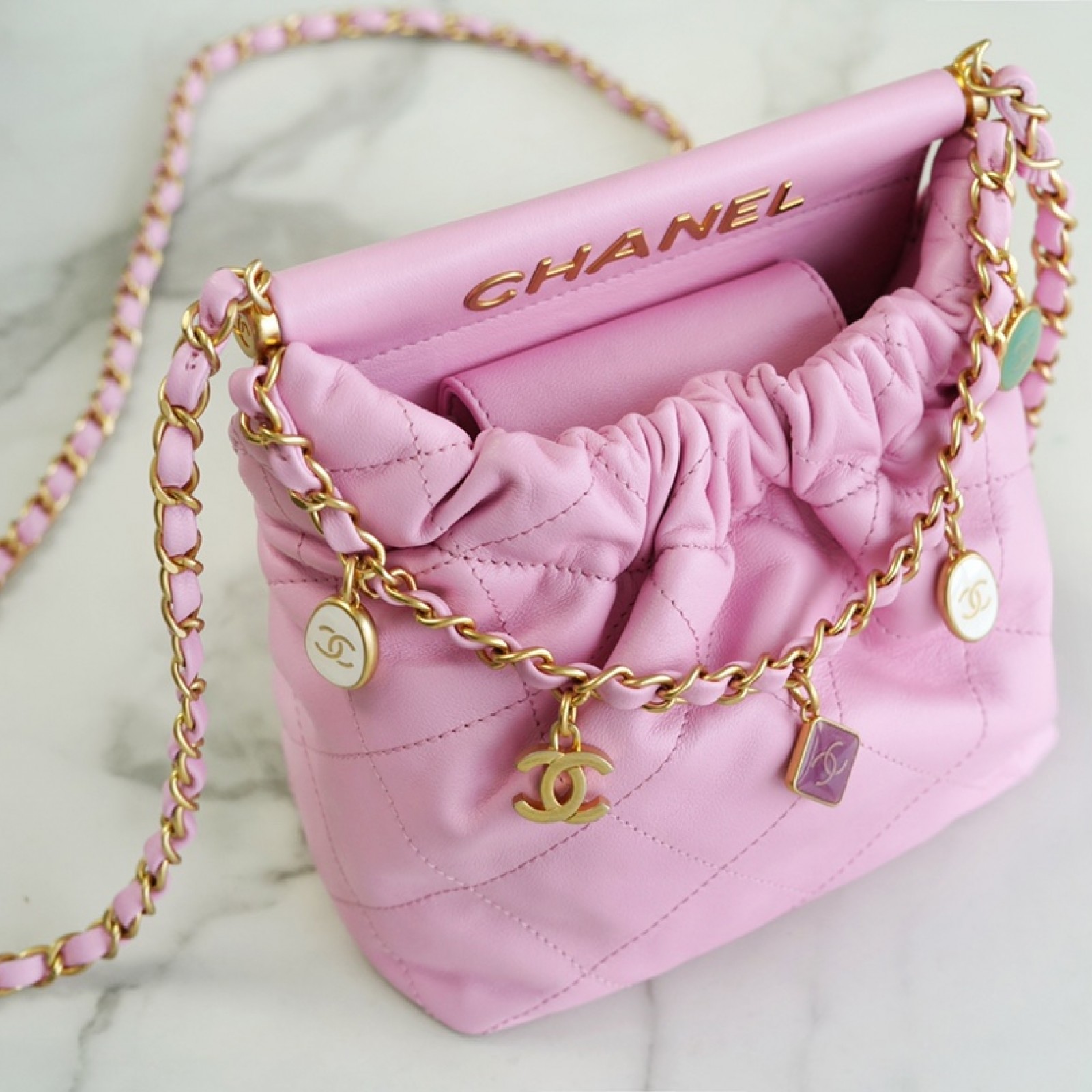 CHANEL MINI BUCKET BAG 