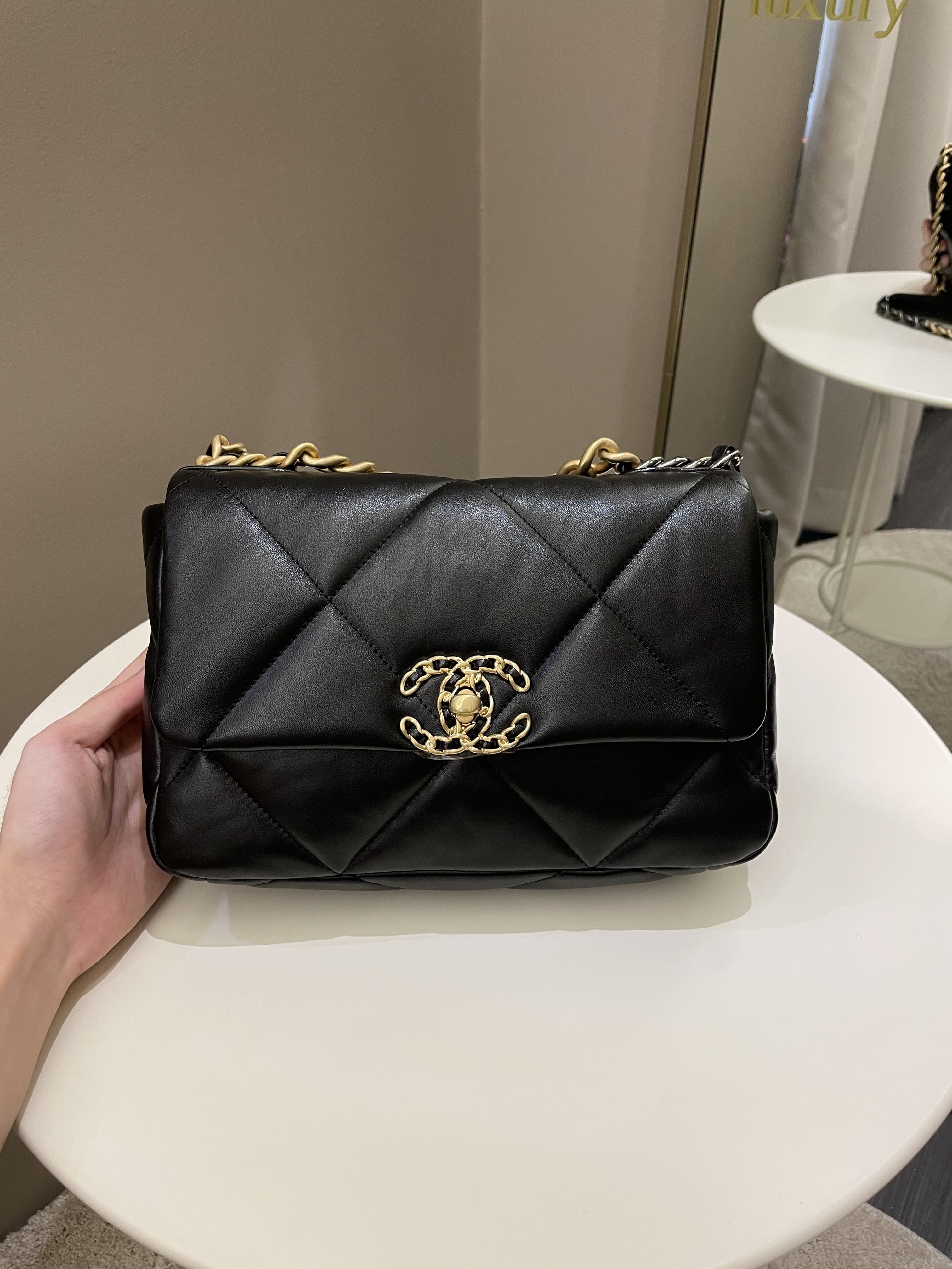 CHANEL SMALL 19 FLAP BAG