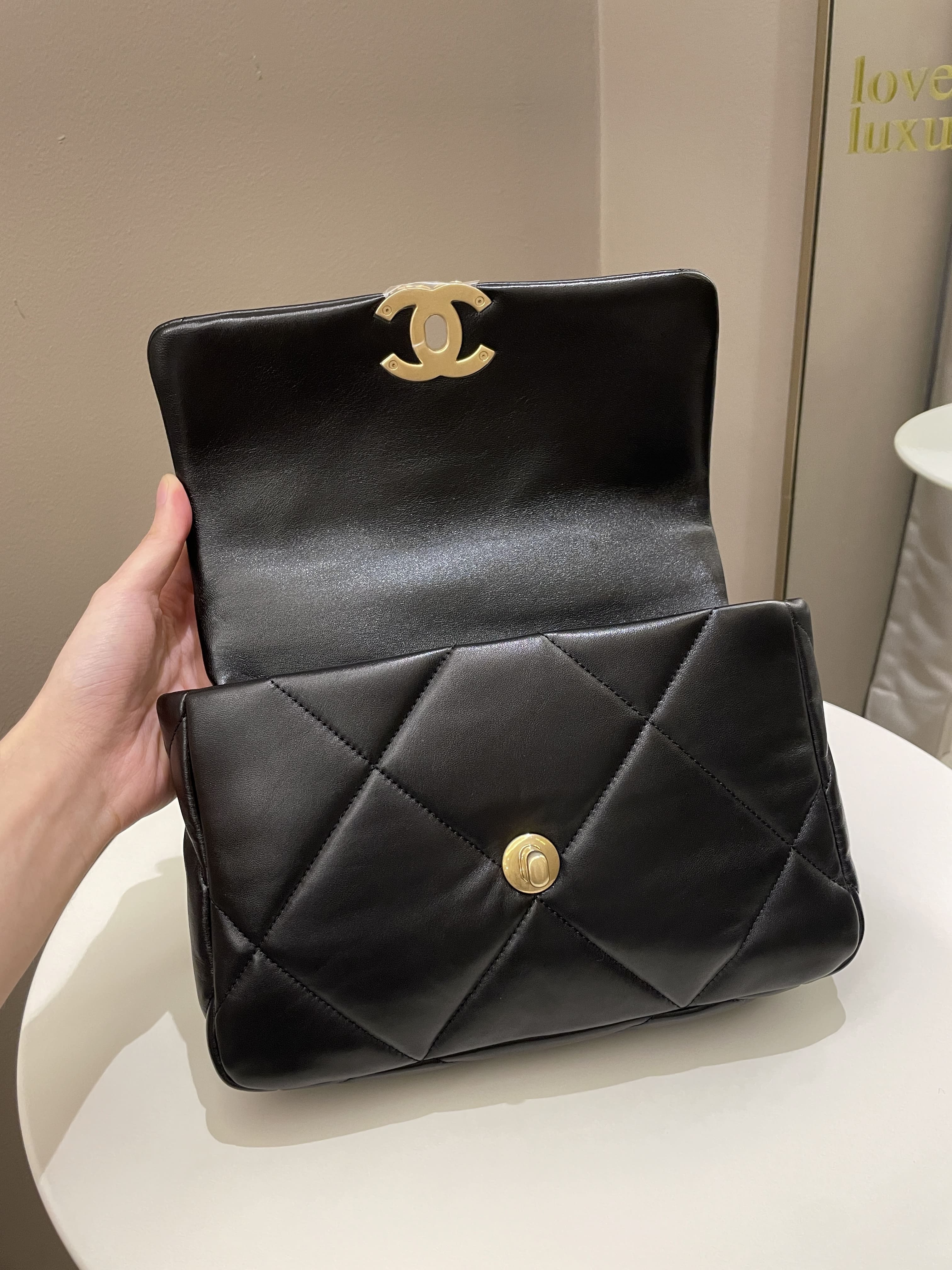 CHANEL SMALL 19 FLAP BAG