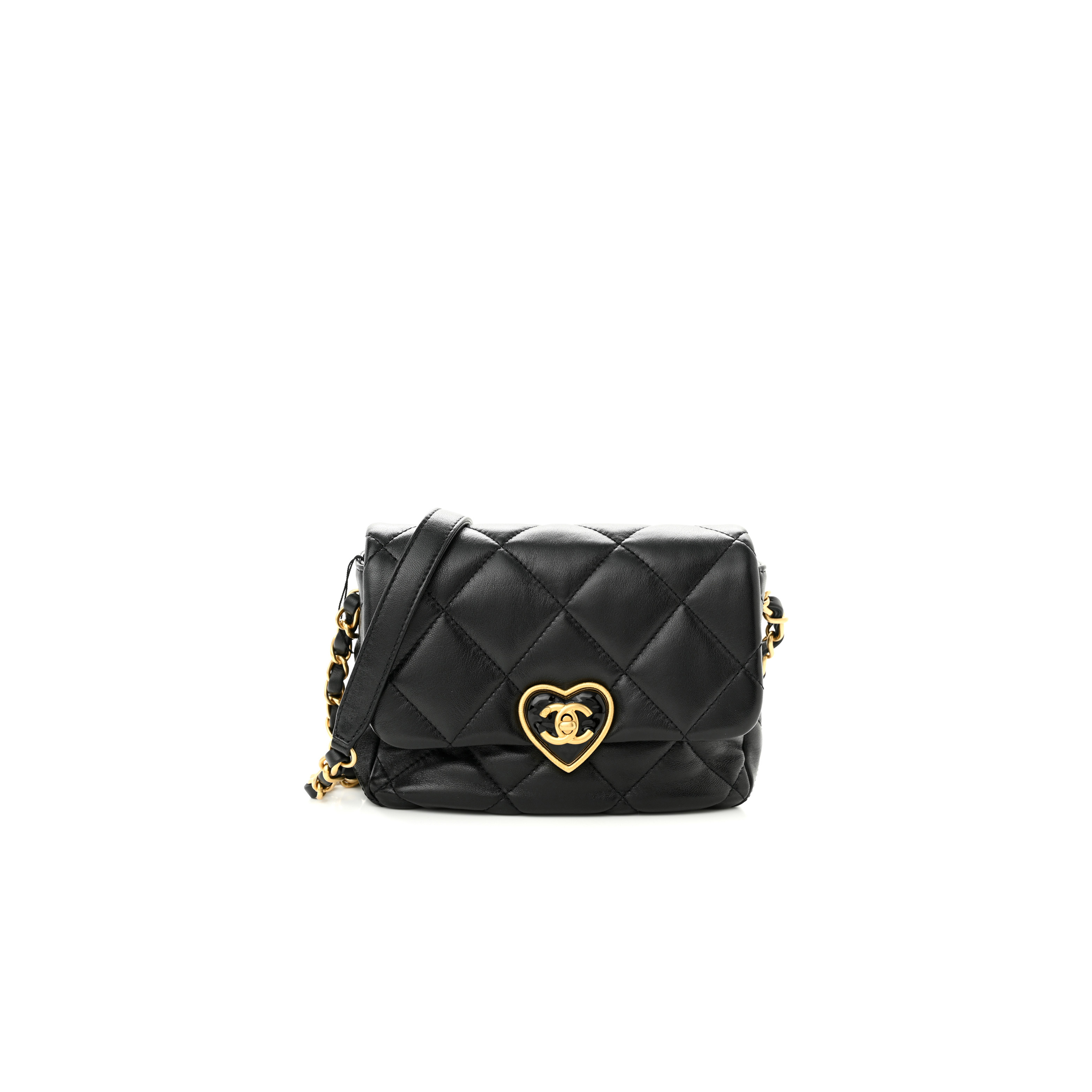 CHANEL MINI HEART SQUARE FLAP BAG 