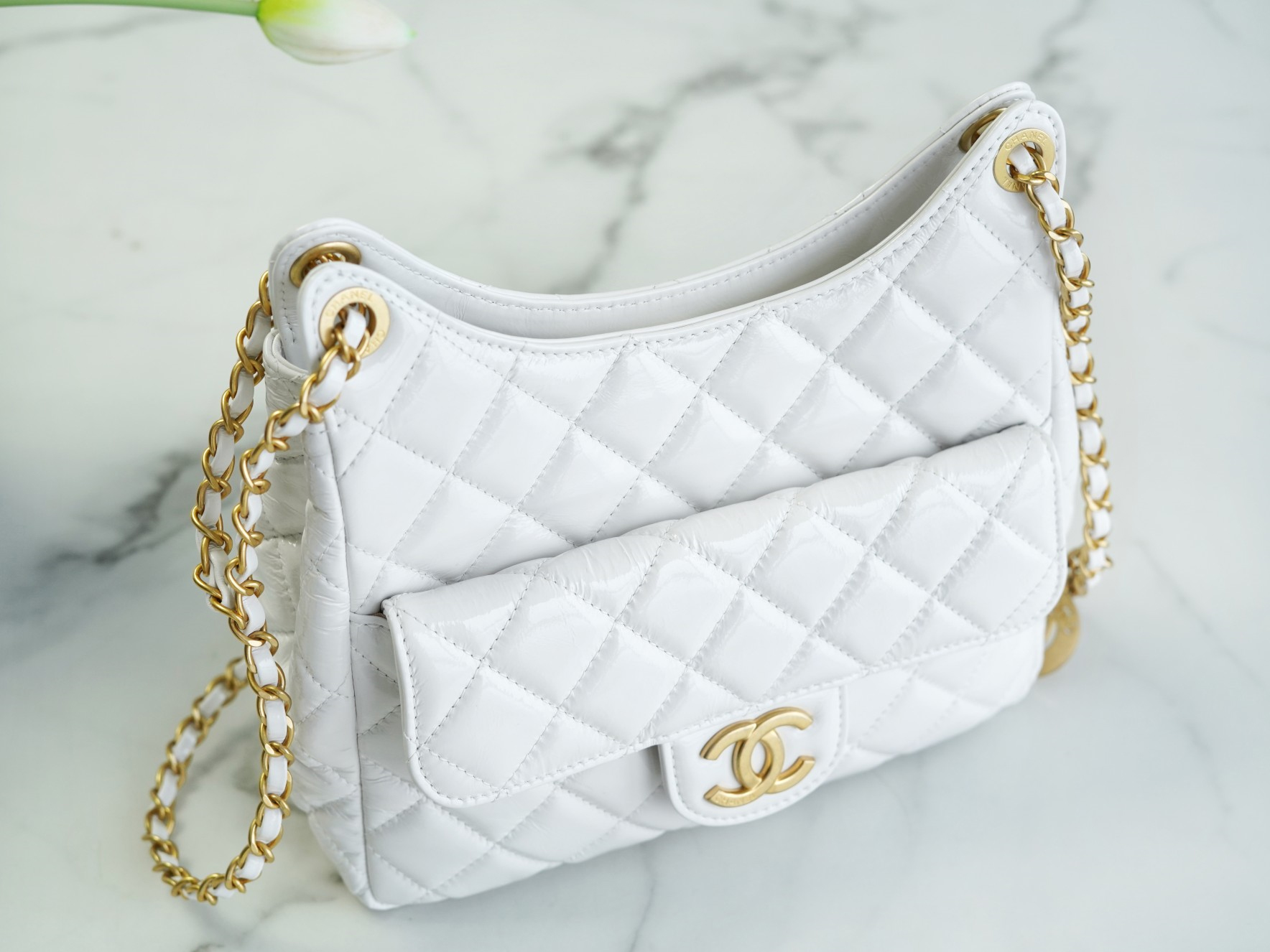 CHANEL WAVY HOBO BAG 