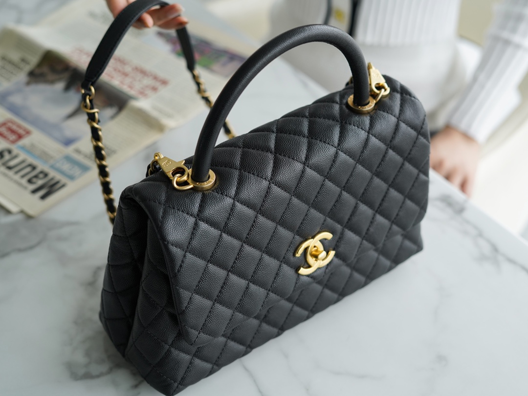 CHANEL MEDIUM HANDLE FLAP BAG 