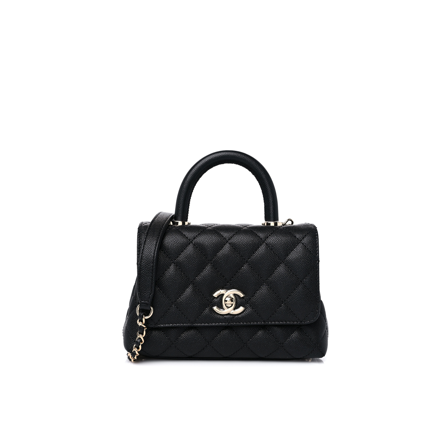 CHANEL SMALL  HANDLE FLAP BAG