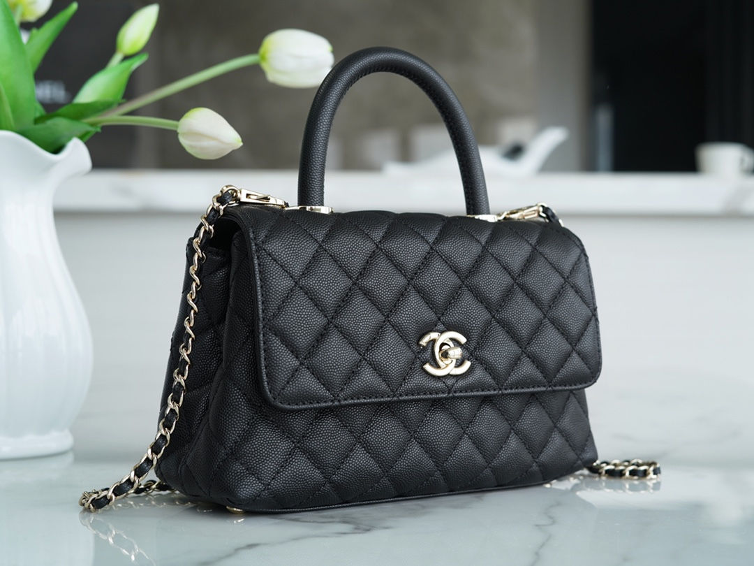 CHANEL SMALL  HANDLE FLAP BAG