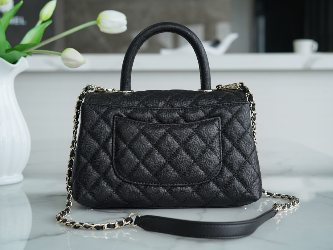 CHANEL SMALL  HANDLE FLAP BAG