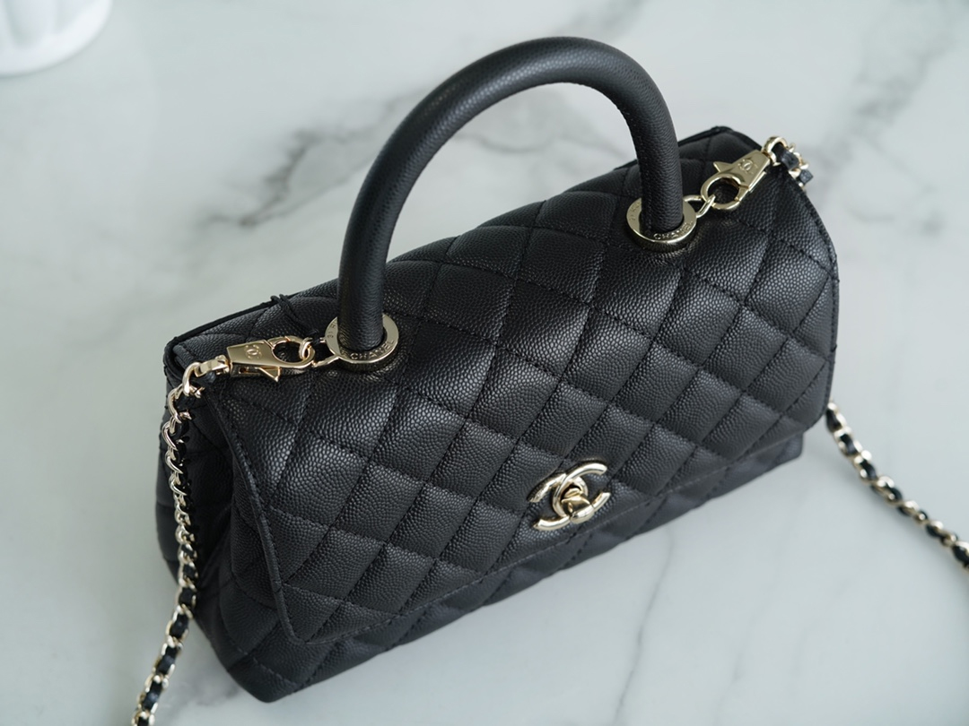 CHANEL SMALL  HANDLE FLAP BAG