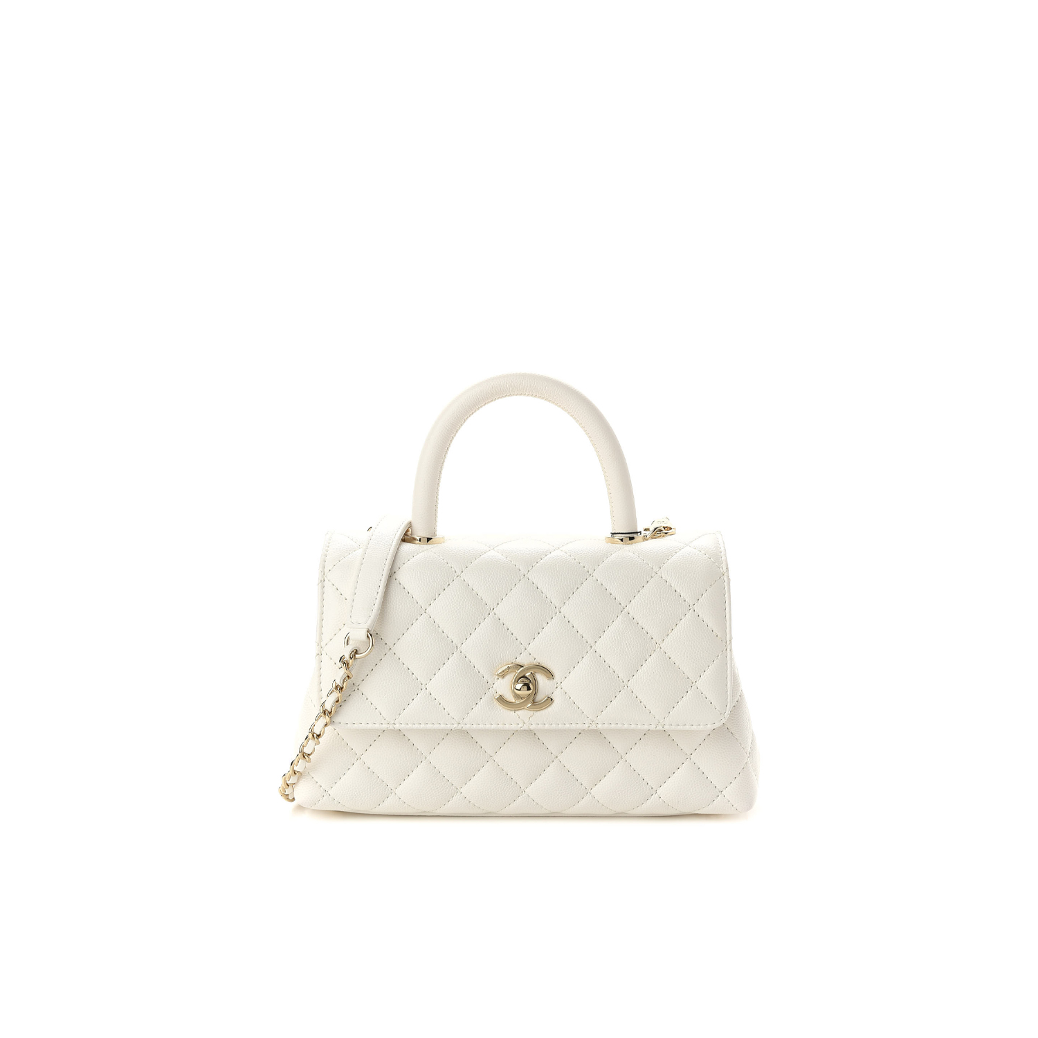 CHANEL SMALL  HANDLE FLAP BAG