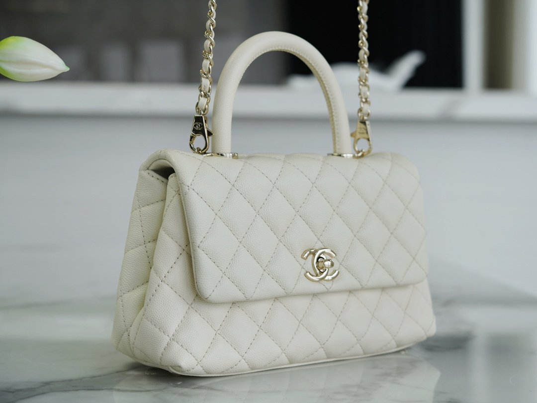 CHANEL SMALL  HANDLE FLAP BAG